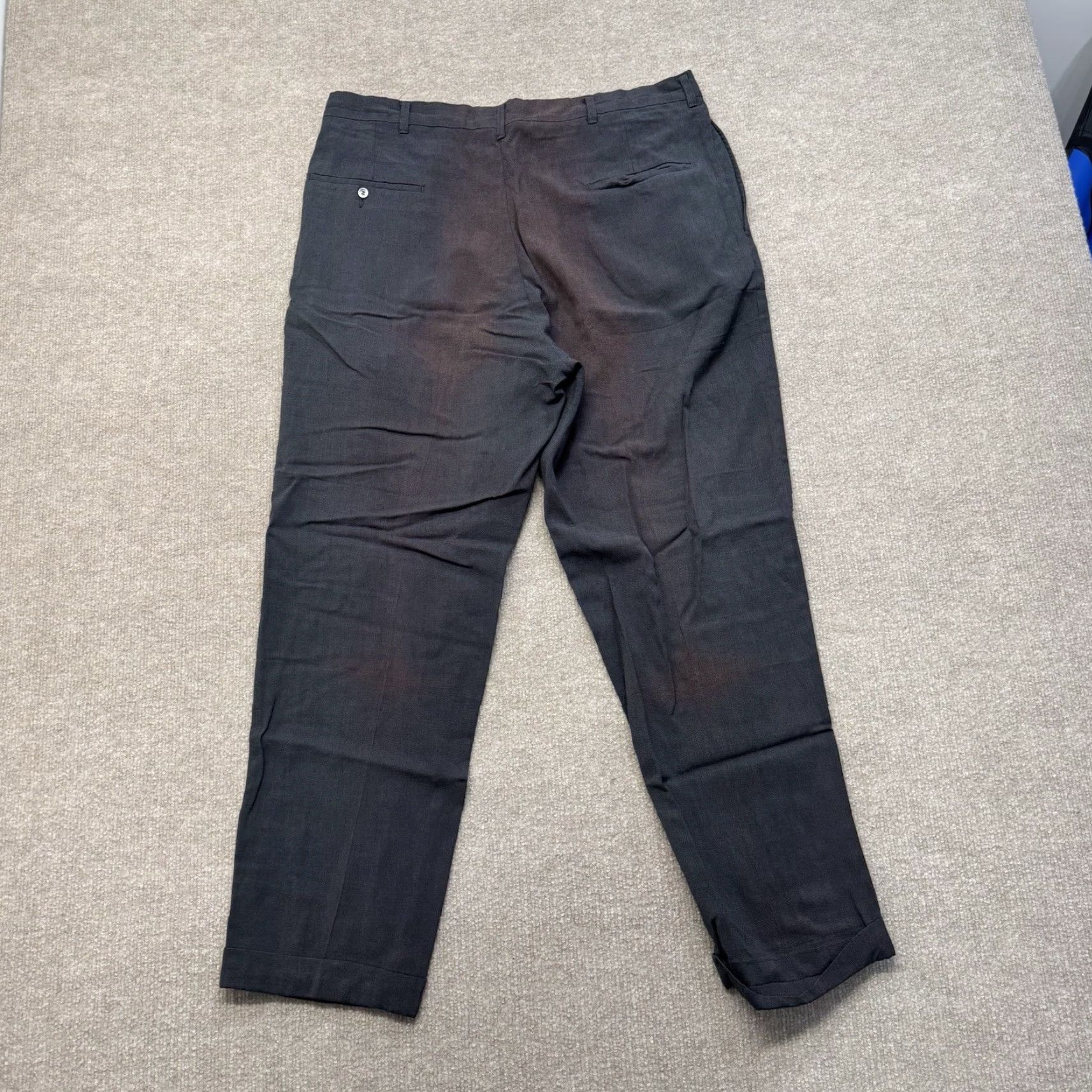 Vintage VINTAGE Rockabilly Rayon Pants Mens 34 X 29 Black Zipper Grunge Check Pattern Hipster 50s Relaxed Mens Pants Size US 34 / EU 50 - 7 Thumbnail