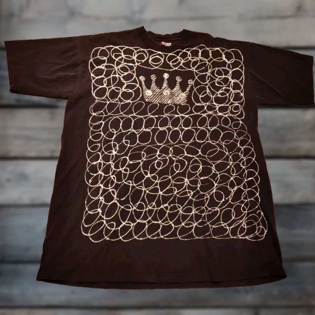J Brand VINTAGE Hip Hop T-Shirt Jeweled Crown Bling Black Size 3XL USA Made Hip Hop Rap Mens Size US XXL / EU 58 / 5 - 1 Thumbnail