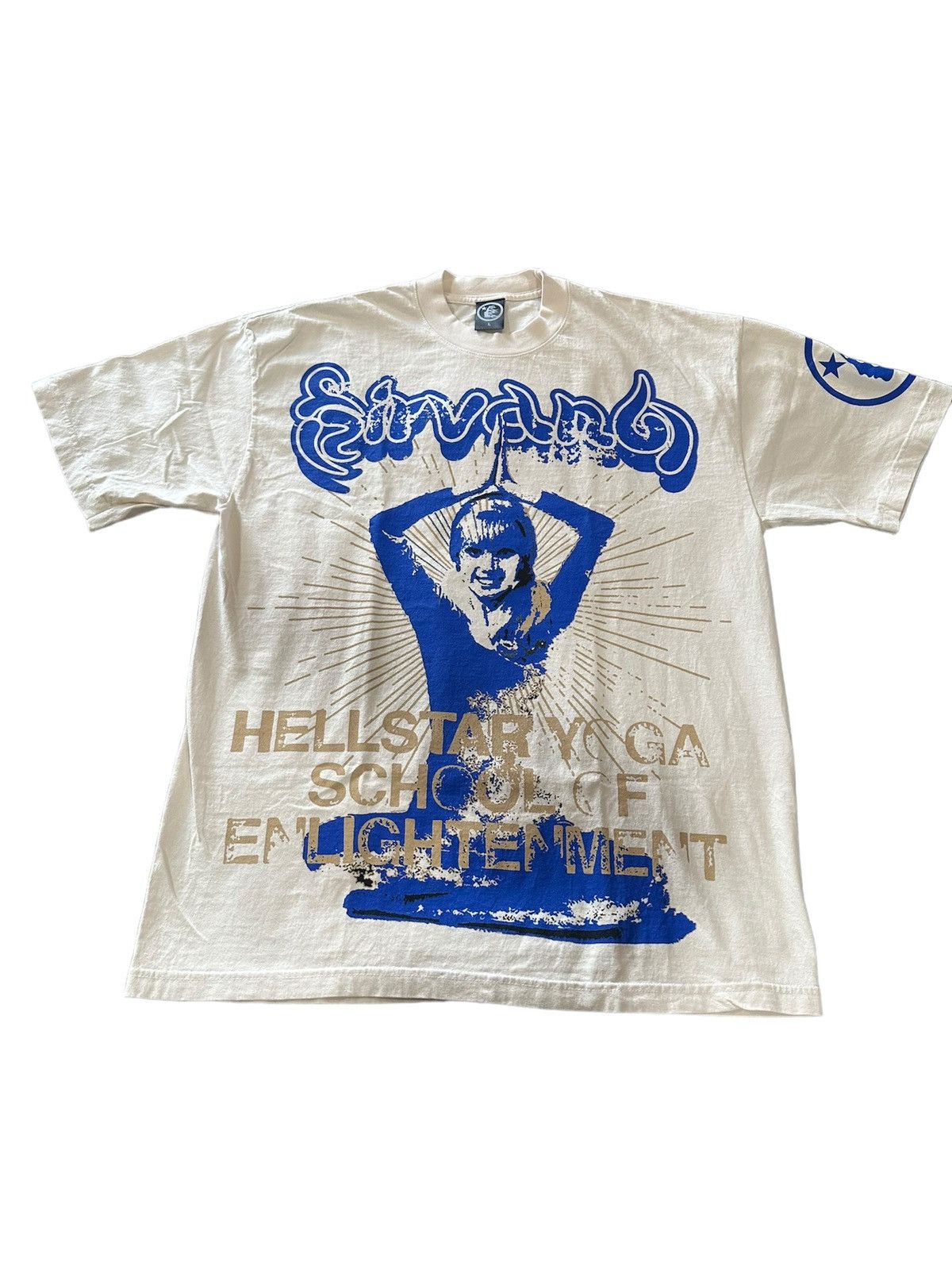 image of Hellstar T Shirt New in Off White, Men's (Size Large)