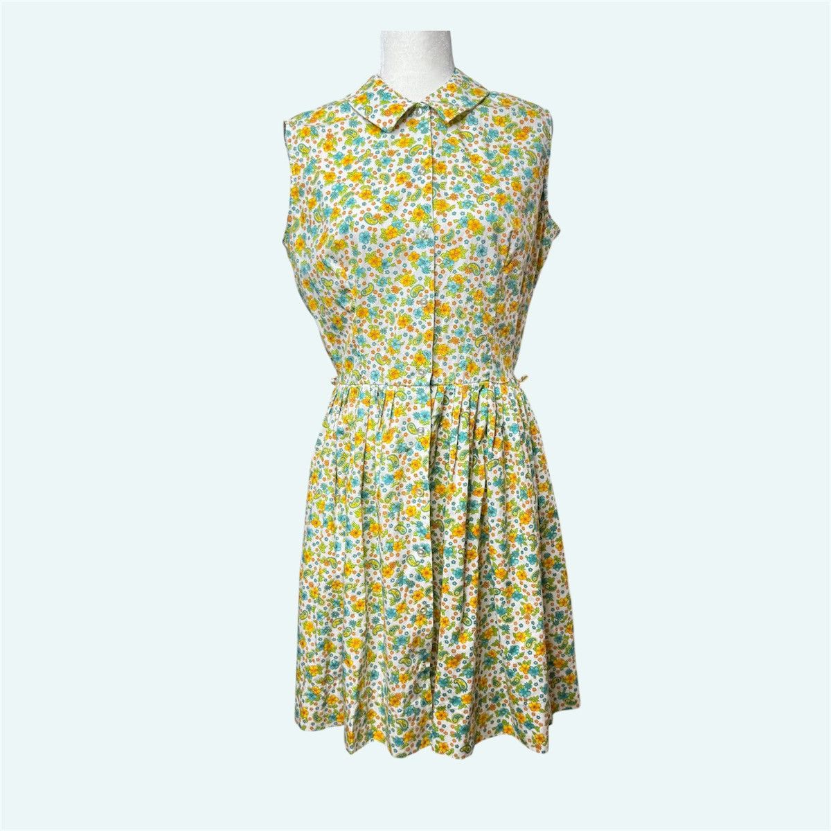 Other VTG 60s Floral Paisley Dress Sz 18 (Modern Large) Size L / US 10 / IT 46 - 1 Thumbnail