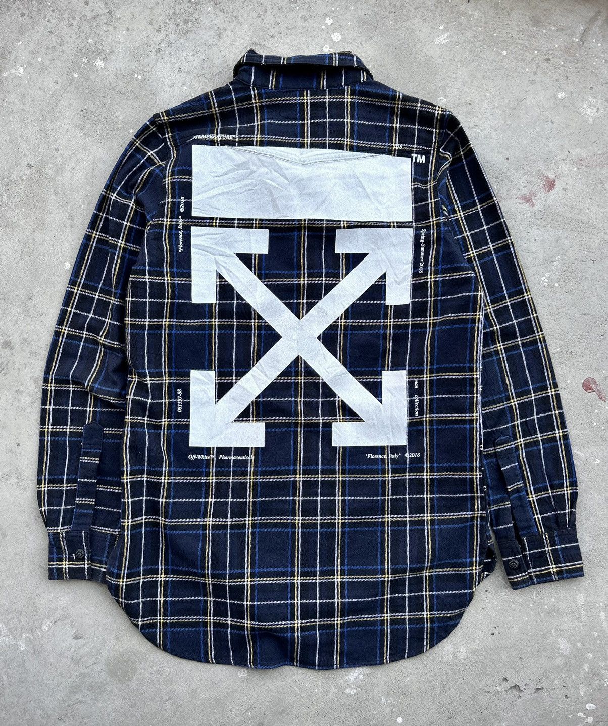 Off-White 💥GRAIL💥 CRAZY OFF-WHITE SS18 CHECK FLANNEL Size US L / EU 52-54 / 3 - 1 Thumbnail