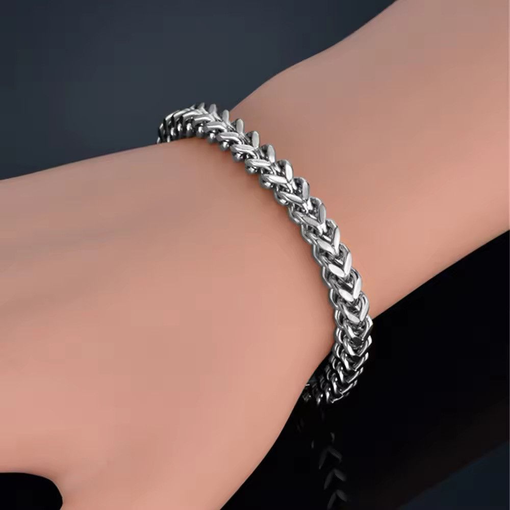 Jewelry 18 Cm Keel Chain Bracelet in Silver, Men's
