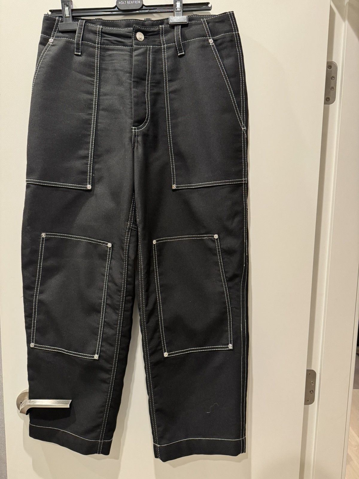 Burberry Burberry Work Pants in Black with White Stiching Size US 32 / EU 48 - 1 Thumbnail