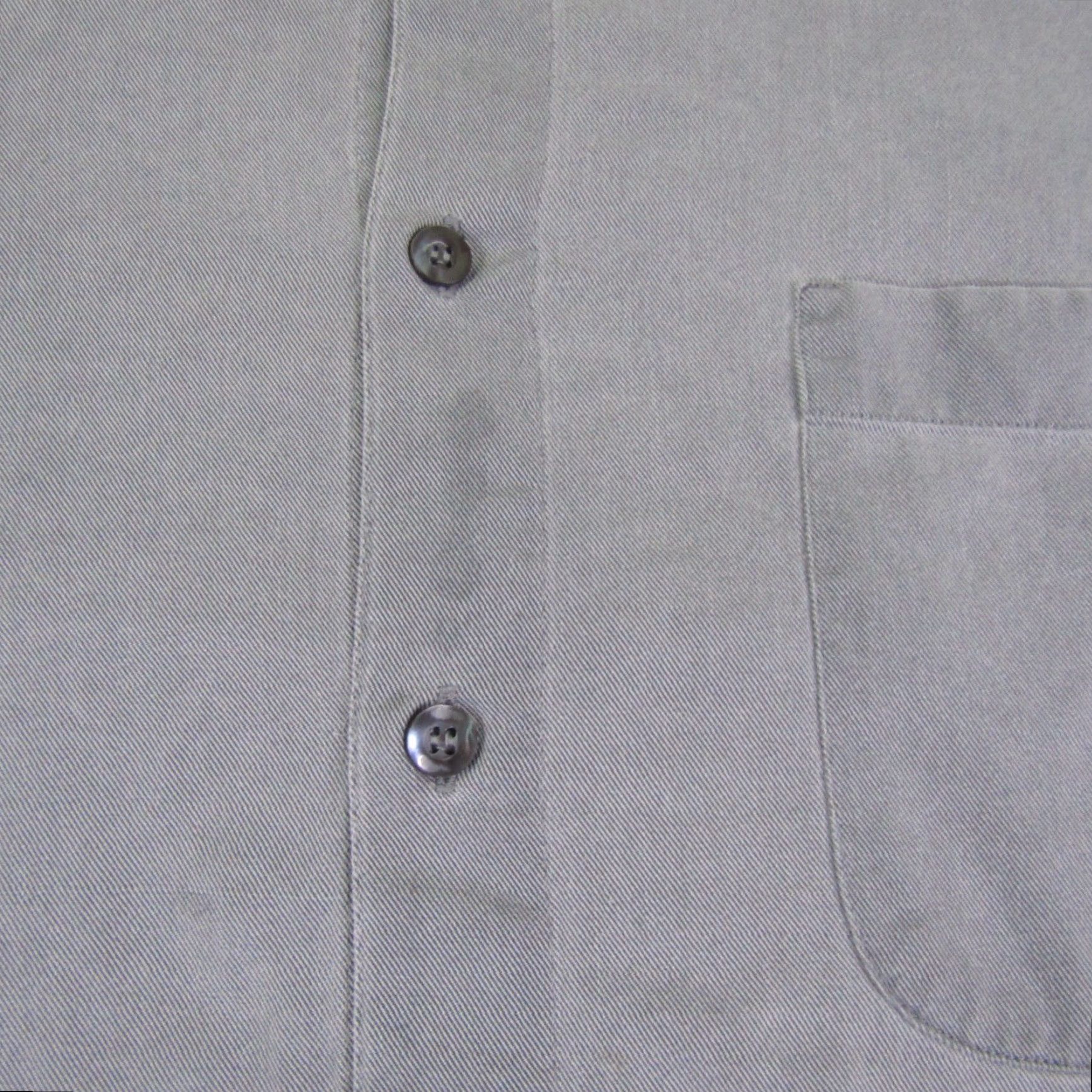 Ermenegildo Zegna VINTAGE Ermenegildo Zegna Shirt Mens Large Gray Long Sleeve Button Up Cotton Lyocell Size US L / EU 52-54 / 3 - 3 Thumbnail