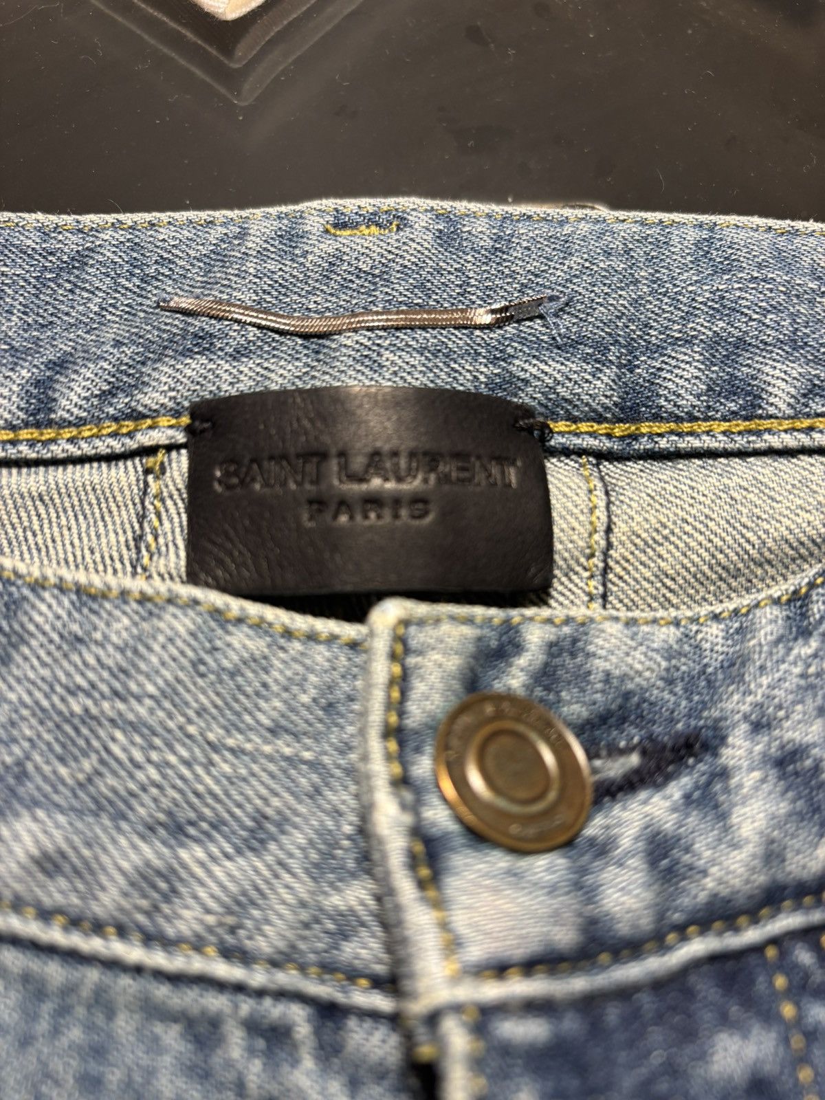 Saint Laurent Paris Title: Saint Laurent Paris 2014 D01 M/SL-LW Destroyed Jeans Size US 28 / EU 44 - 7 Thumbnail
