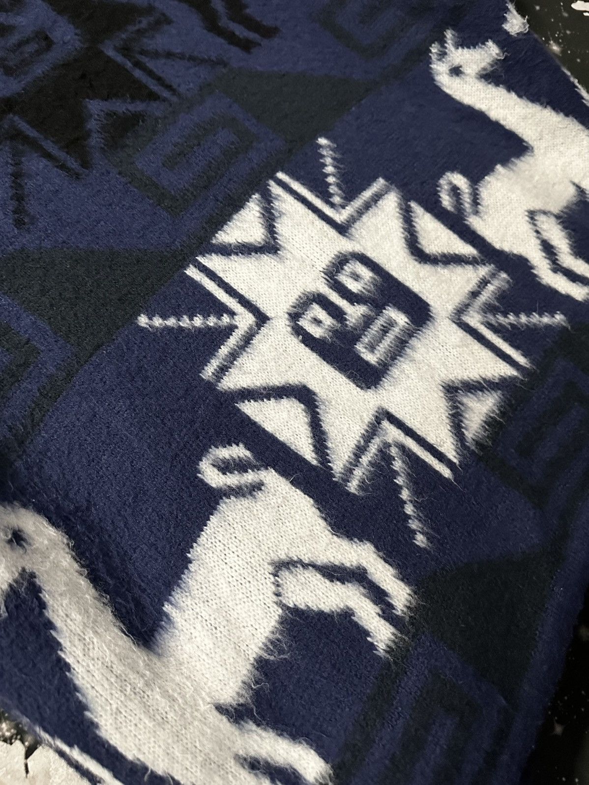 Other Aztec Indigenous Alpaca Knit Zip Hoodie Size US L / EU 52-54 / 3 - 9 Thumbnail