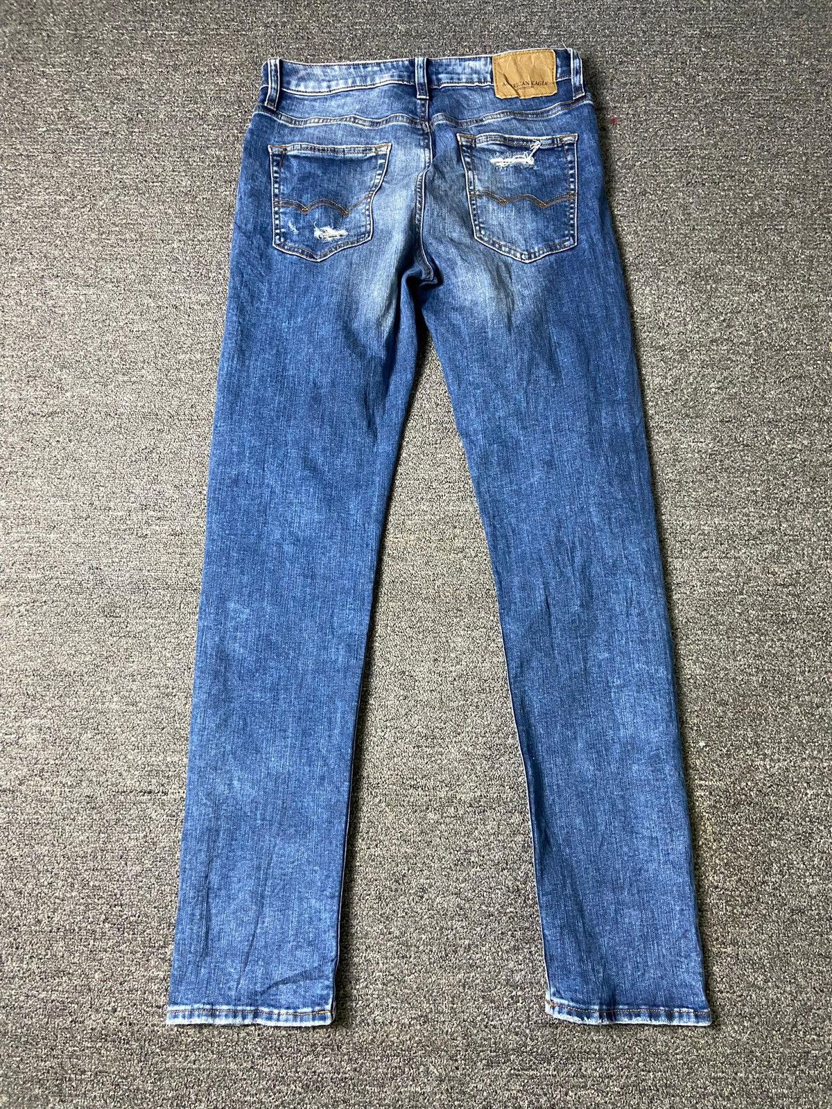 American Eagle Outfitters × Japanese Brand × Vintage American Eagle Outfitters Extreme Flex Ripped Jeans (133) Size US 30 / EU 46 - 2 Thumbnail