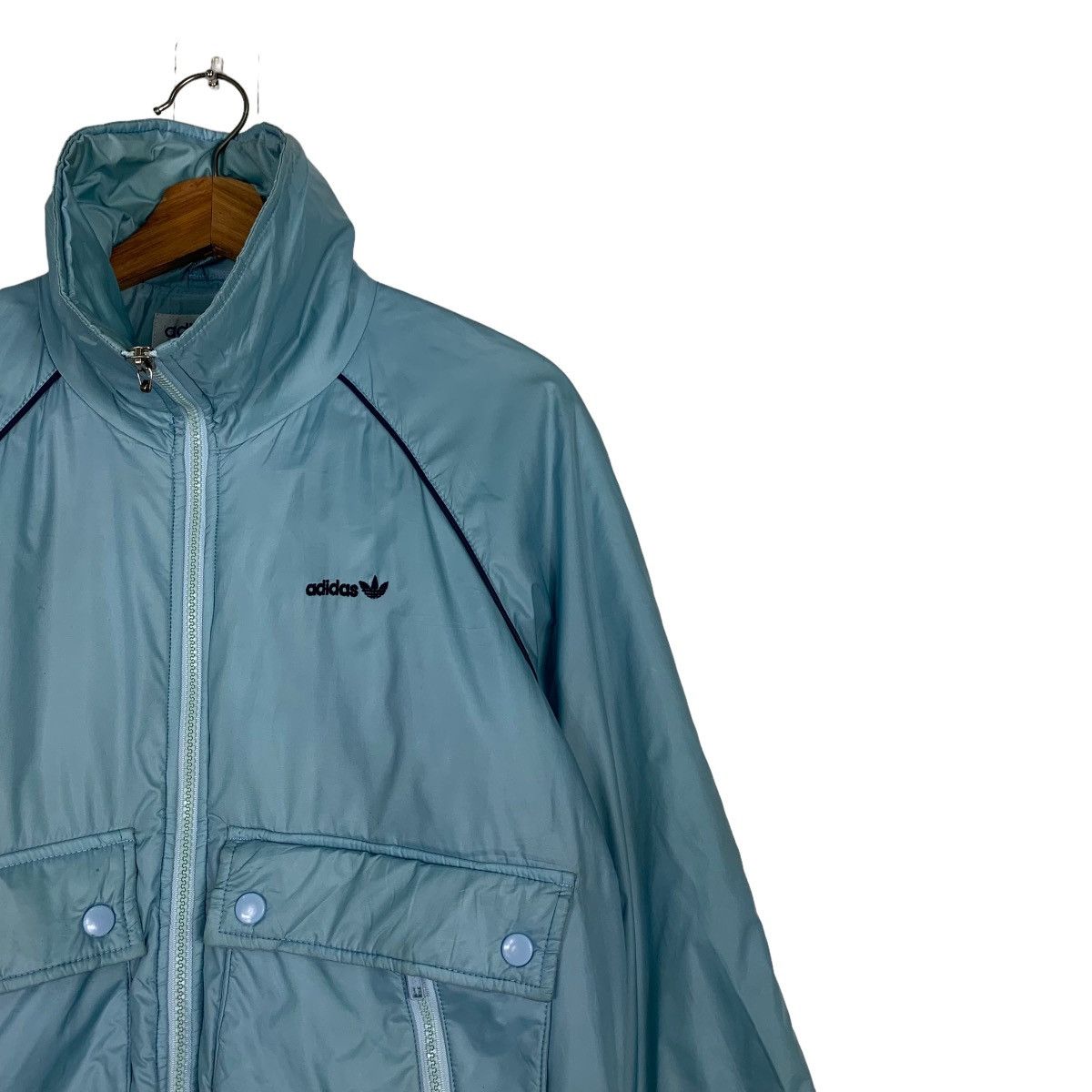 Adidas 90's ADIDAS Trefoil Embroidery Small Logo Jacket #0050-C3 Size US S / EU 44-46 / 1 - 6 Thumbnail