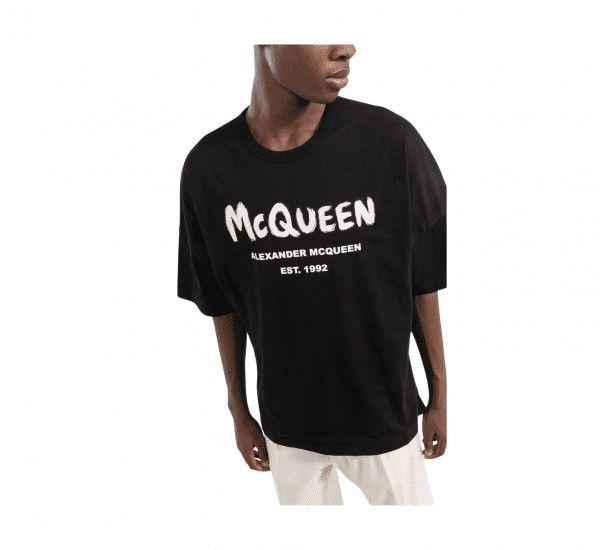 Alexander McQueen o1y1024 Oversize-T-Shirt In Black Size US XXS / EU 40 - 3 Thumbnail