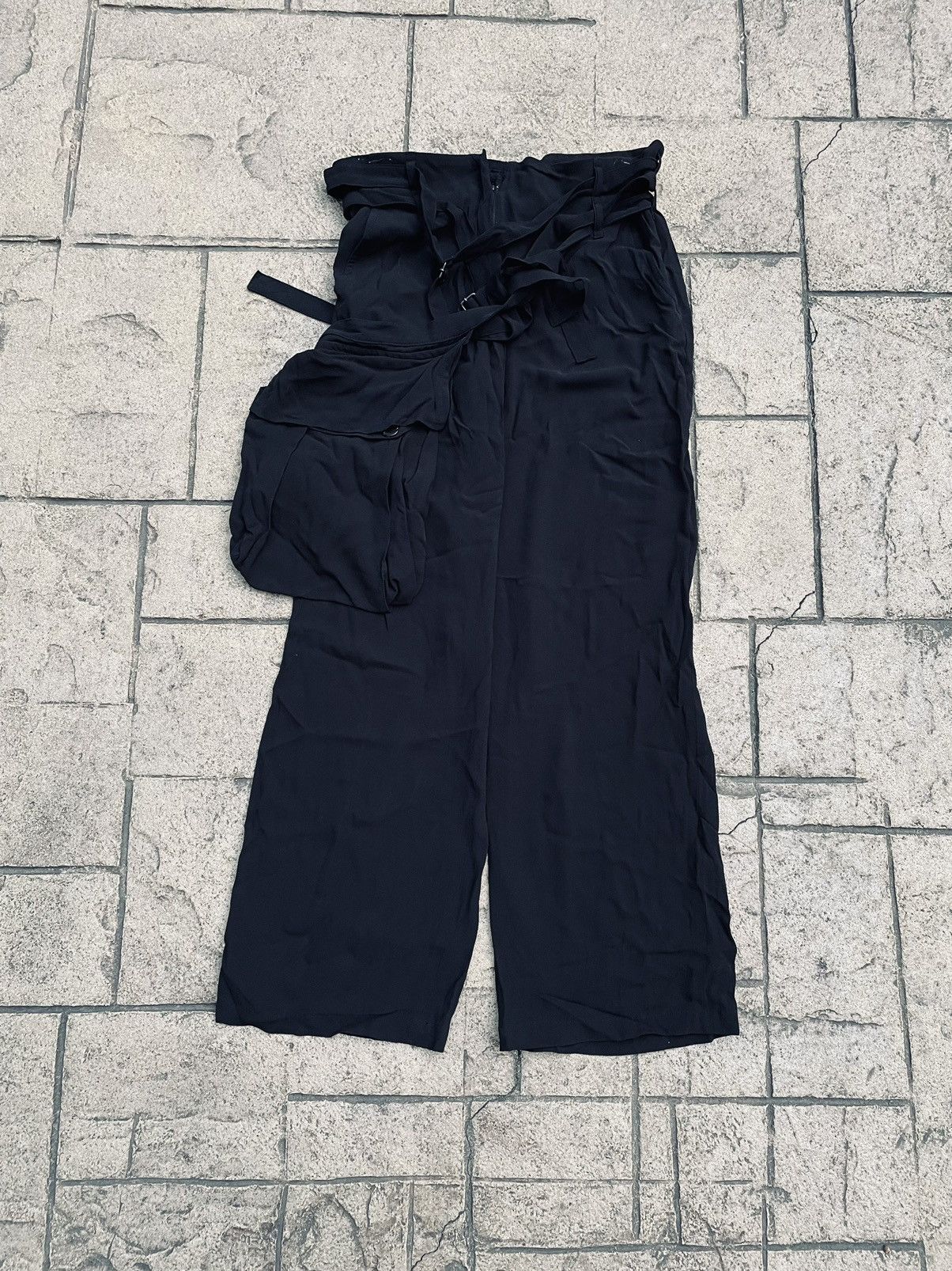 Ann Demeulemeester Ann Demeulemeester Silk Bondage Pants Size US 38 / EU 54 - 3 Thumbnail