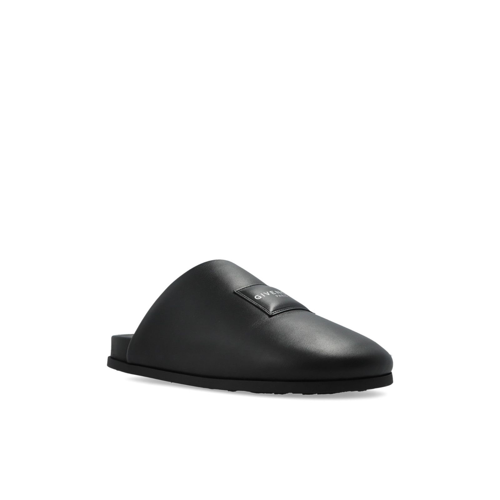 Givenchy GIVENCHY Black Leather Slides New & Authentic (Men's size:US Size US 8.5 / EU 41-42 - 2 Thumbnail
