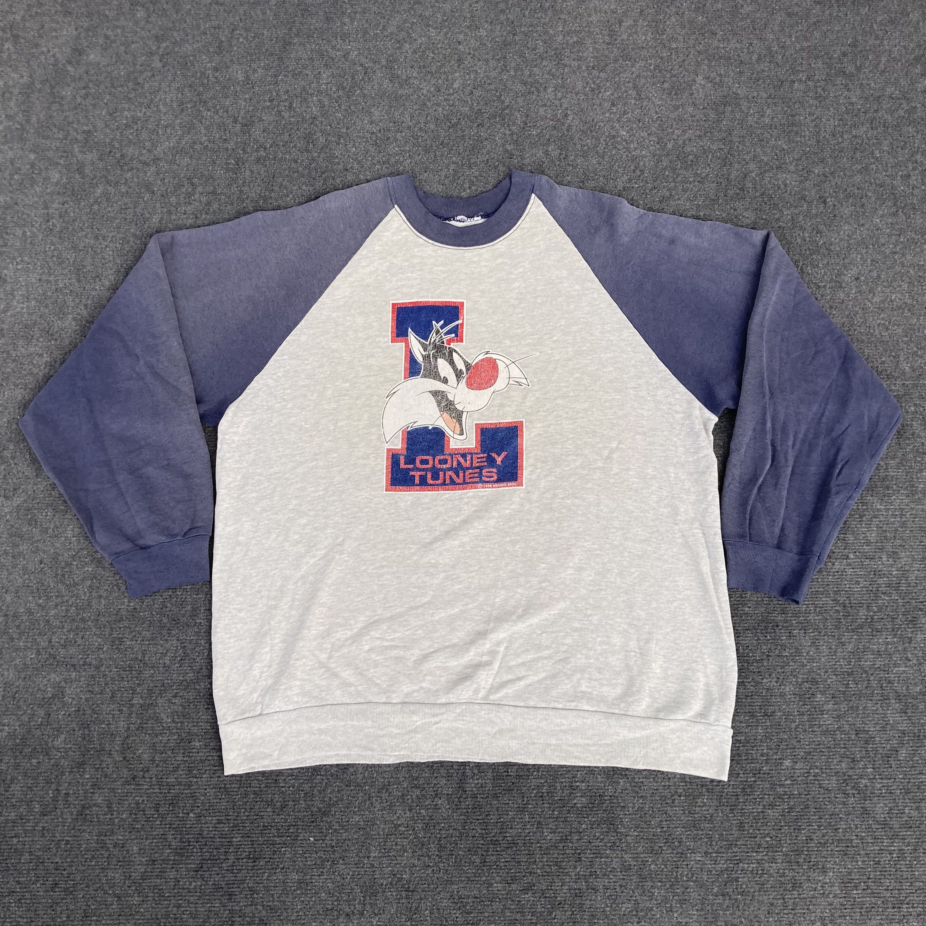 Cartoon Network Vtg Looney Tunes Cat Cartoon 90s Sweatshirt Size US L / EU 52-54 / 3 - 1 Thumbnail