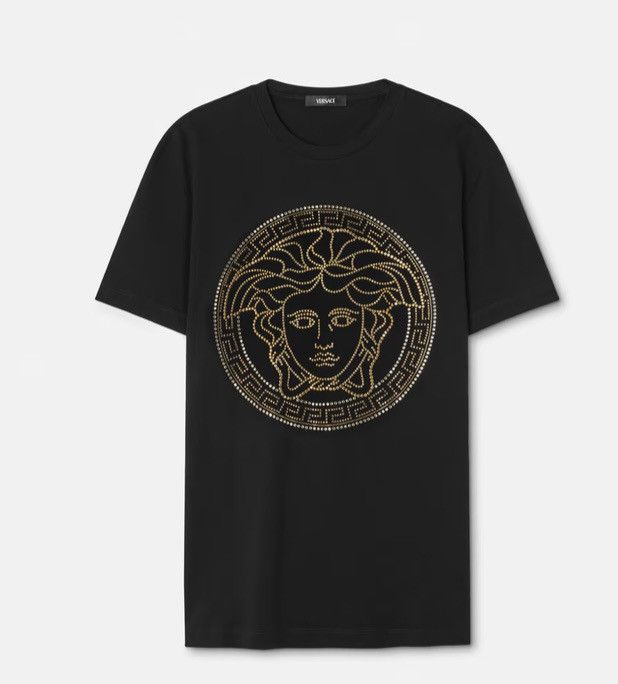 Versace Versace Crystal Medusa Black Tee Shirt Size US XXL / EU 58 / 5 - 2 Thumbnail