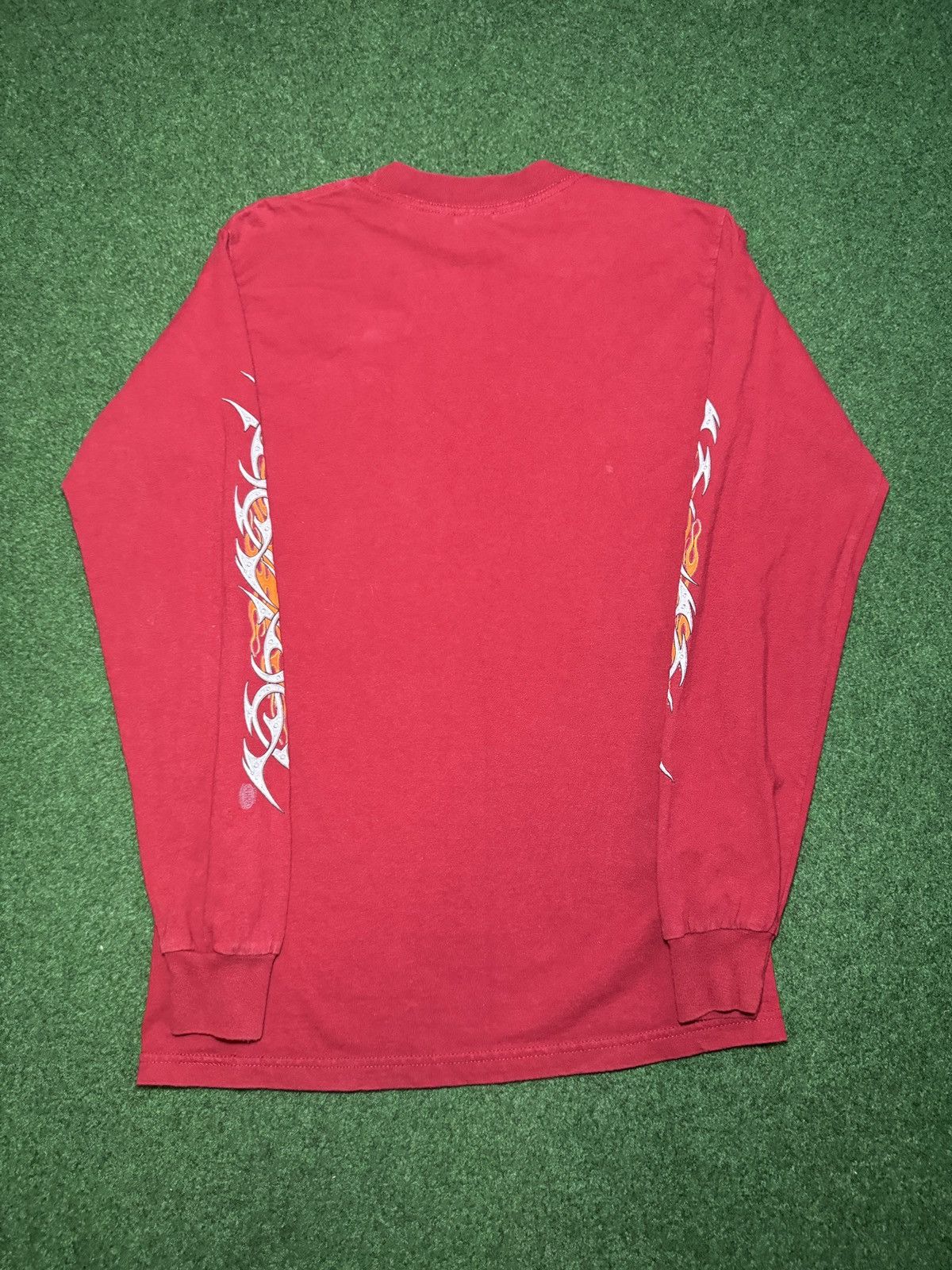 Harley Davidson Y2K NHRA Long Sleeve Flames Biker Drag Racing T Shirt Size US S / EU 44-46 / 1 - 4 Thumbnail