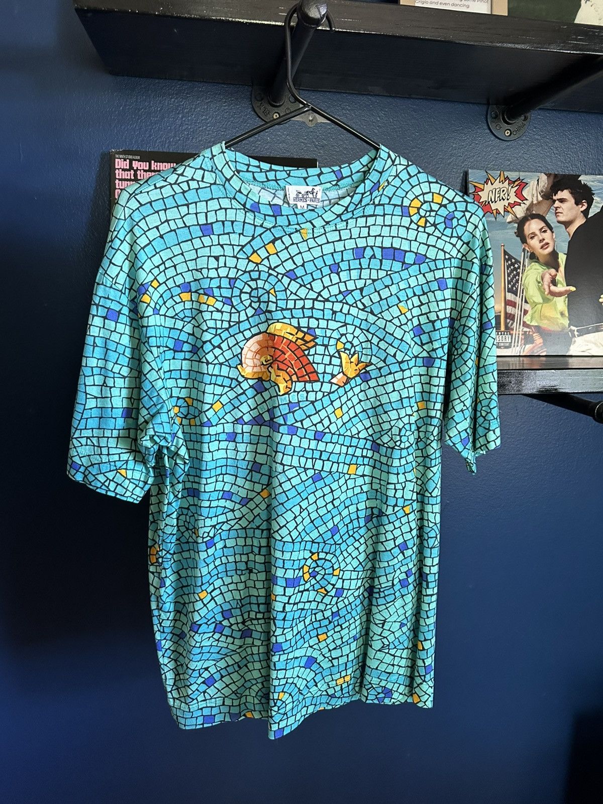 Hermes Mosaic Hermes Tee Size US M / EU 48-50 / 2 - 1 Thumbnail