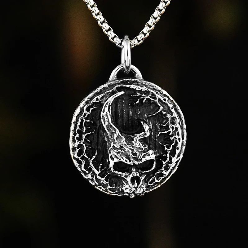 Japanese Brand × Jewelry 2 Side Skull Pendant Necklace Size ONE SIZE - 2 Thumbnail