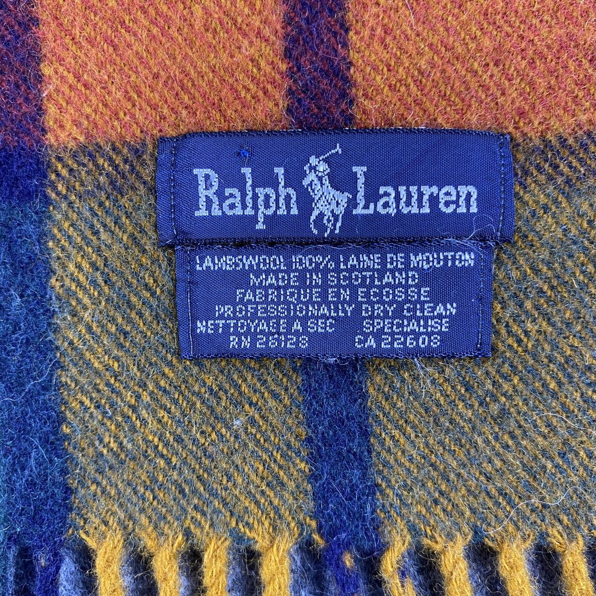 Ralph Lauren × Vintage Ralph Lauren Scarf # Muffler # Neckwear # D645 Size ONE SIZE - 2 Thumbnail