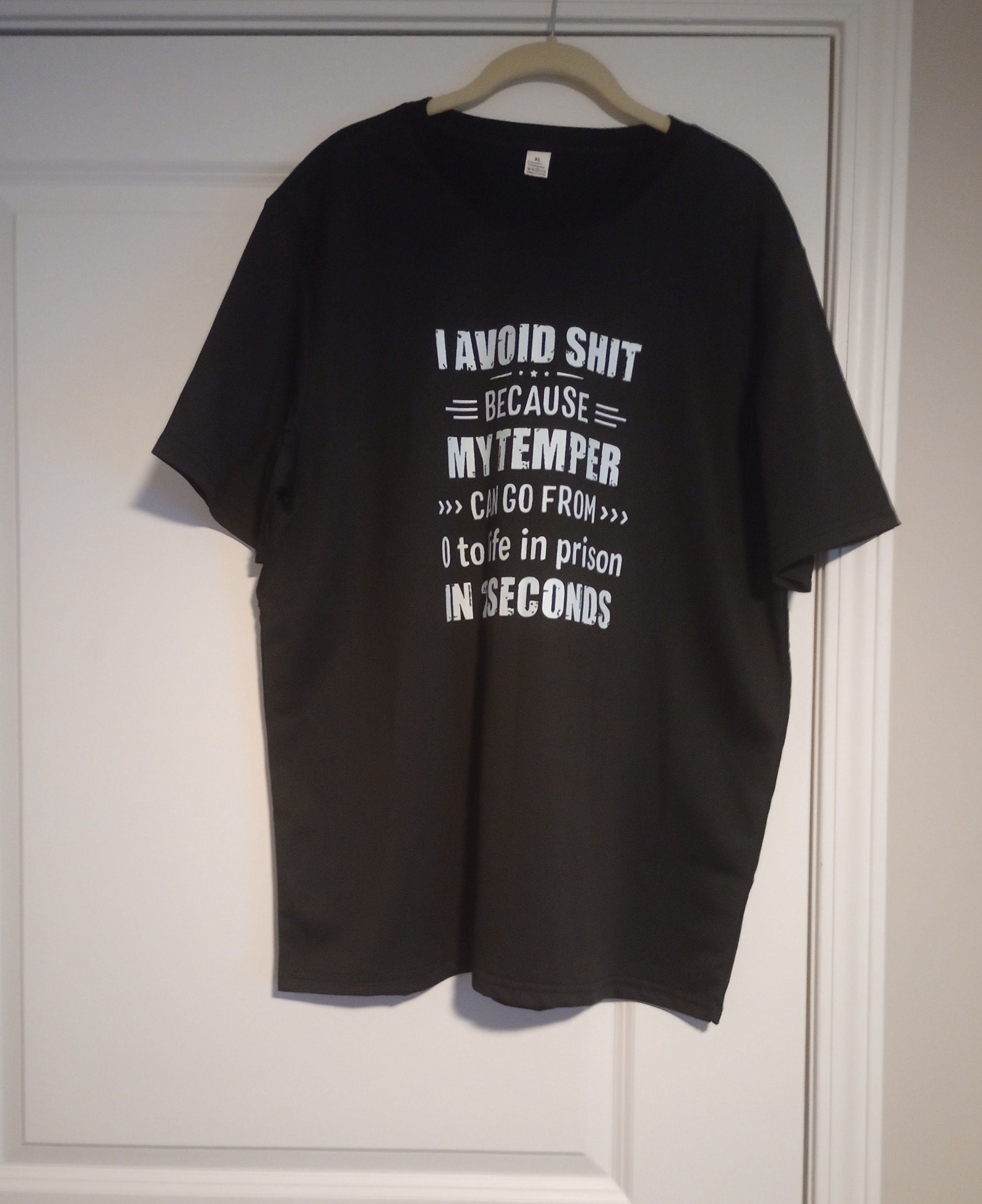Other Men's Fashion Black XL Print TShirt with Saying Size US XL / EU 56 / 4 - 4 Thumbnail