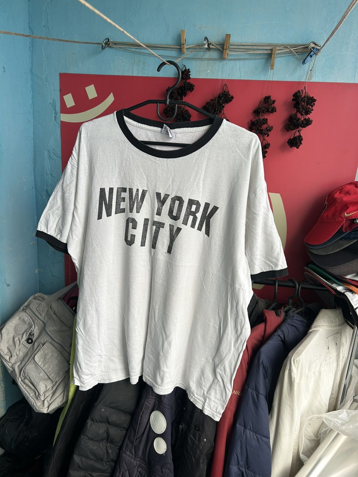 Anvil × Vintage Anvil NY City Vintage Big Logo T-shirt White Size XL Size US XL / EU 56 / 4 - 2 Thumbnail