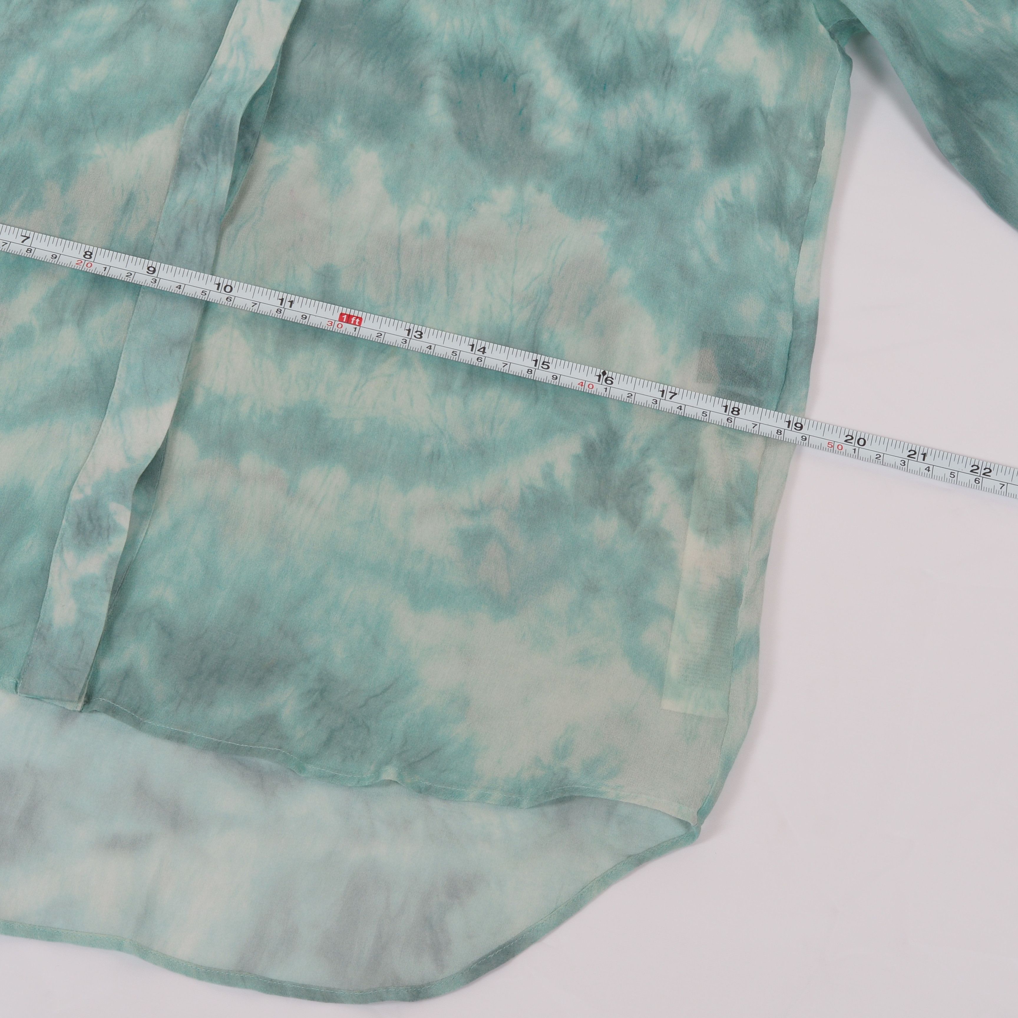 Roberto Cavalli Roberto Cavalli Vintage Sheer Silk Tie-Dye Tie Neck Blouse Size XS / US 0-2 / IT 36-38 - 13 Thumbnail