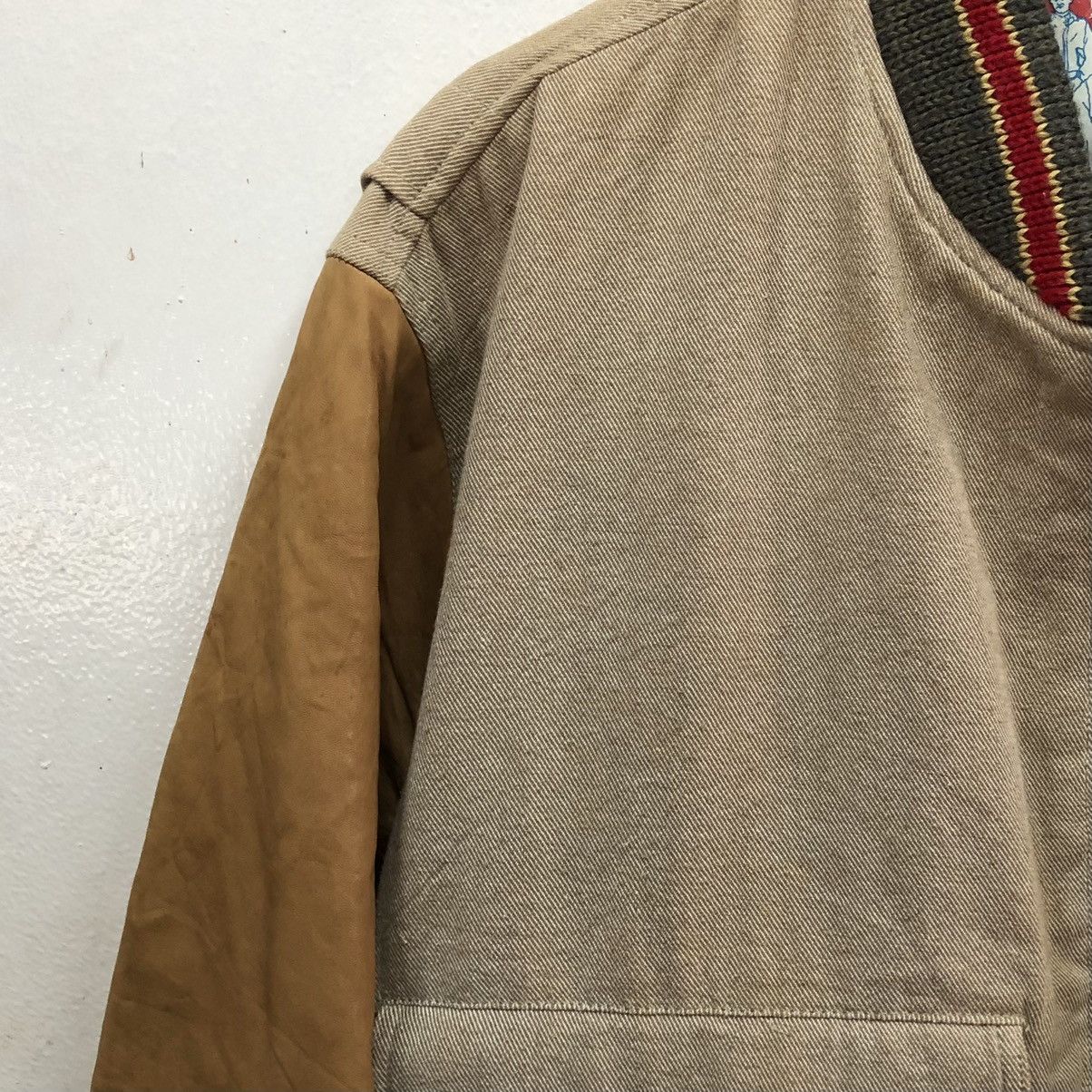 Vintage Vintage Scene Army/Navy Letterman Jacket Cowhide Leather Size US M / EU 48-50 / 2 - 3 Thumbnail