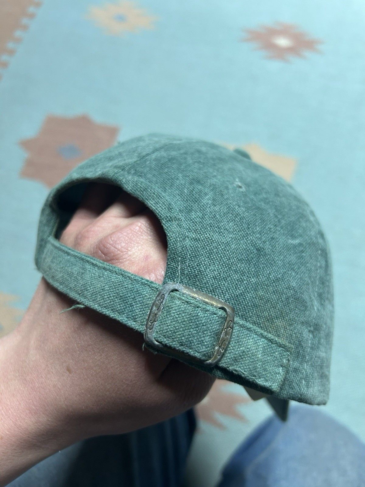 Vintage Vtg strapbac hat S&S contracting insurance stone wash canvas Size ONE SIZE - 6 Thumbnail