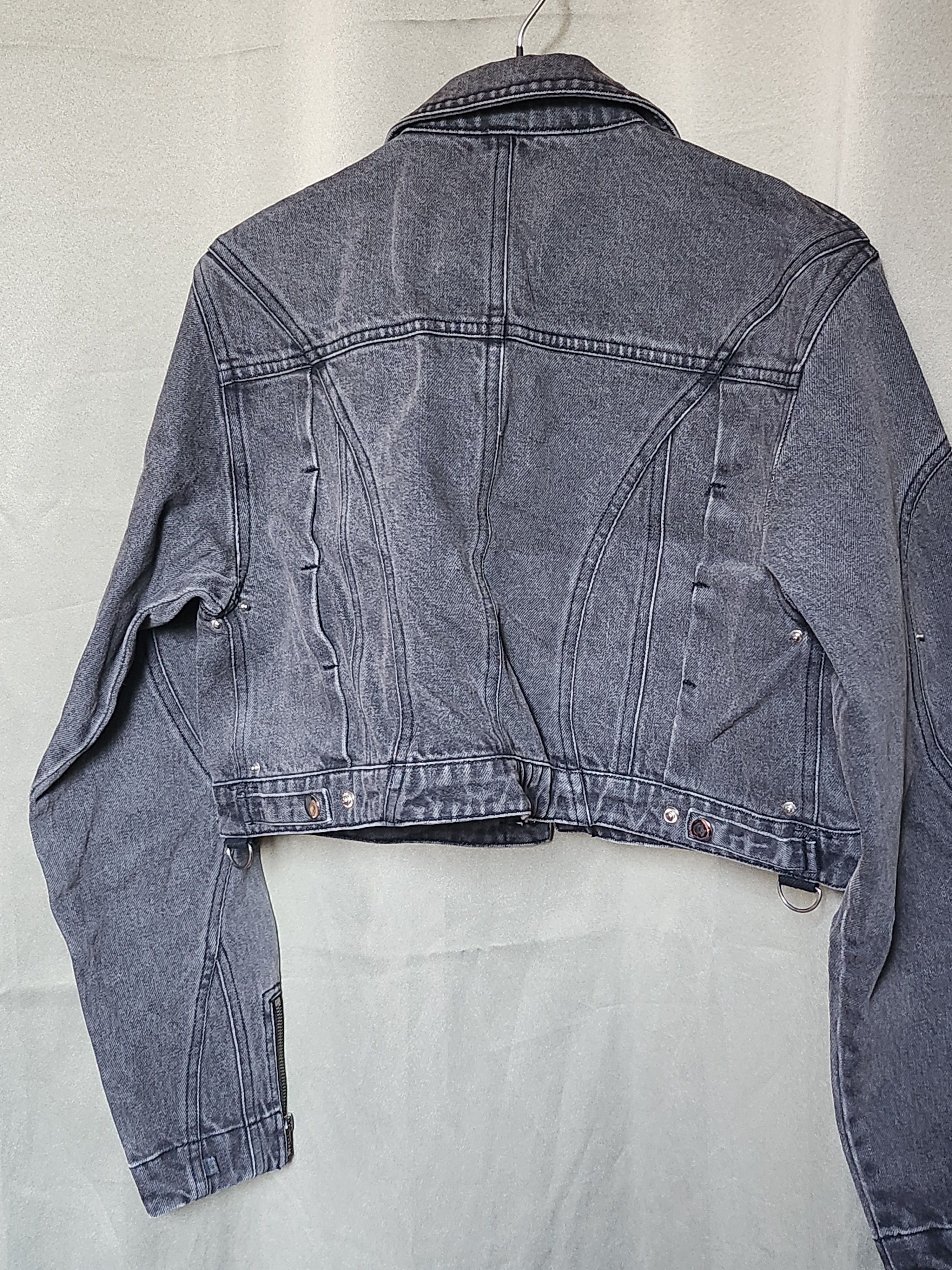 Other Insain.Worldwide Cropped Denim Jacket Size US M / EU 48-50 / 2 - 2 Thumbnail