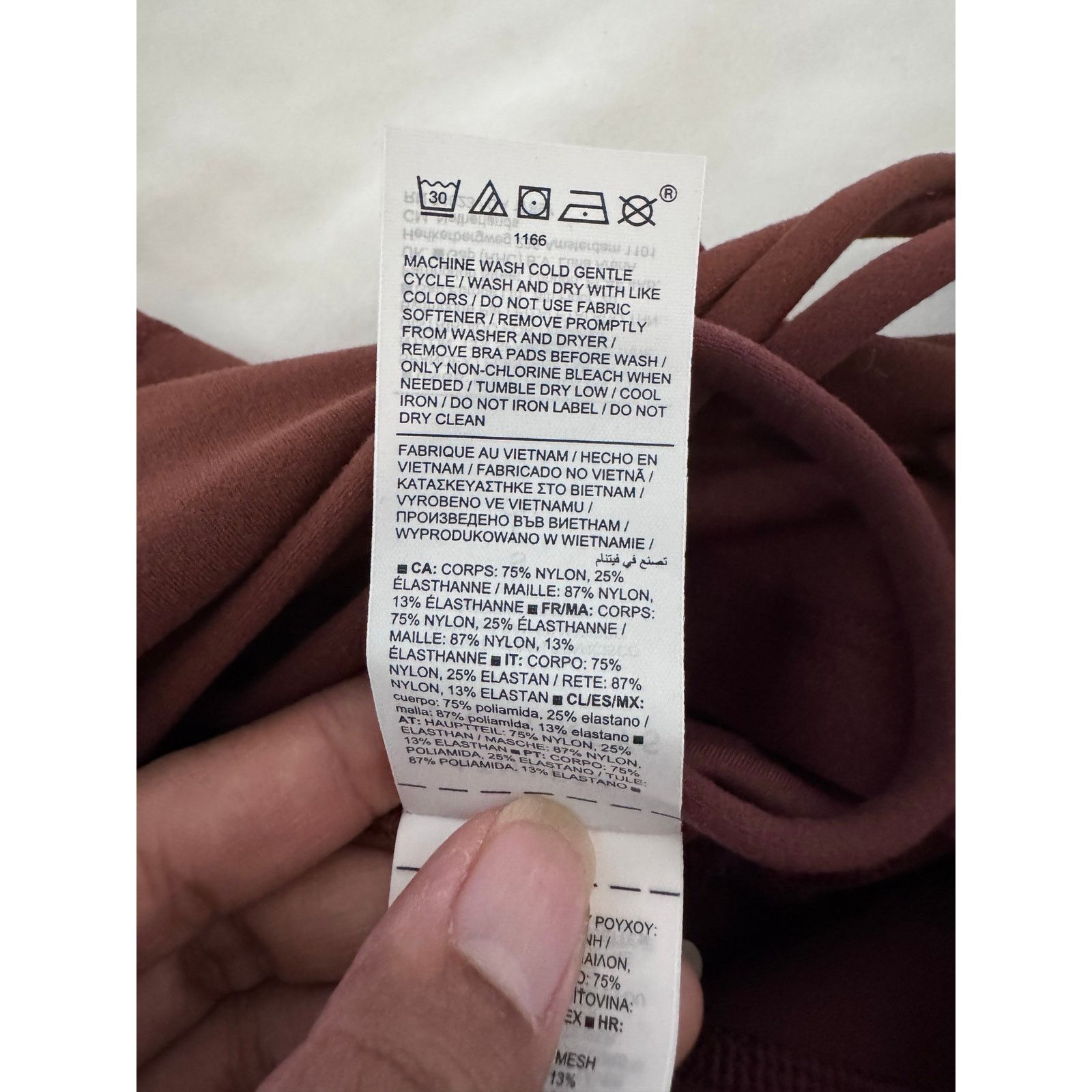 Athleta Athleta x Alicia Keys Transcend Bodysuit Dark Cherrywood Size S / US 4 / IT 40 - 4 Thumbnail
