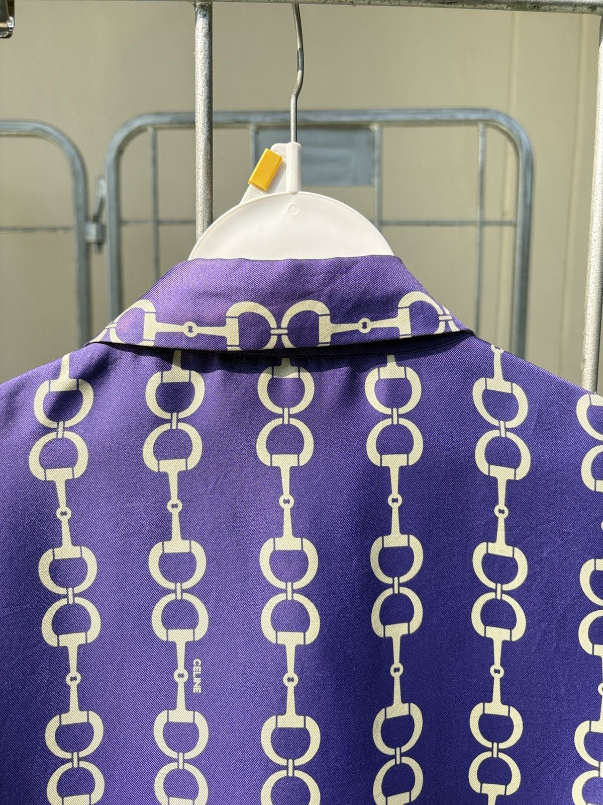Celine Celine horsebit purple silk shirt Size M / US 6-8 / IT 42-44 - 14 Thumbnail