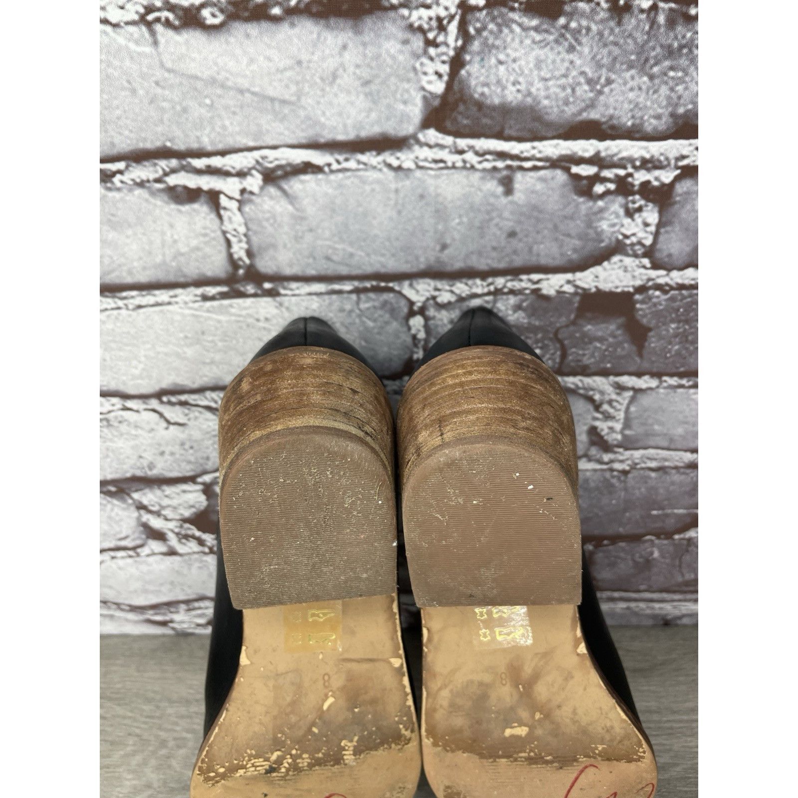 Madewell Madewell The Myles Black Leather Ankle Booties Heeled Boots Size US 8 / IT 38 - 24 Thumbnail