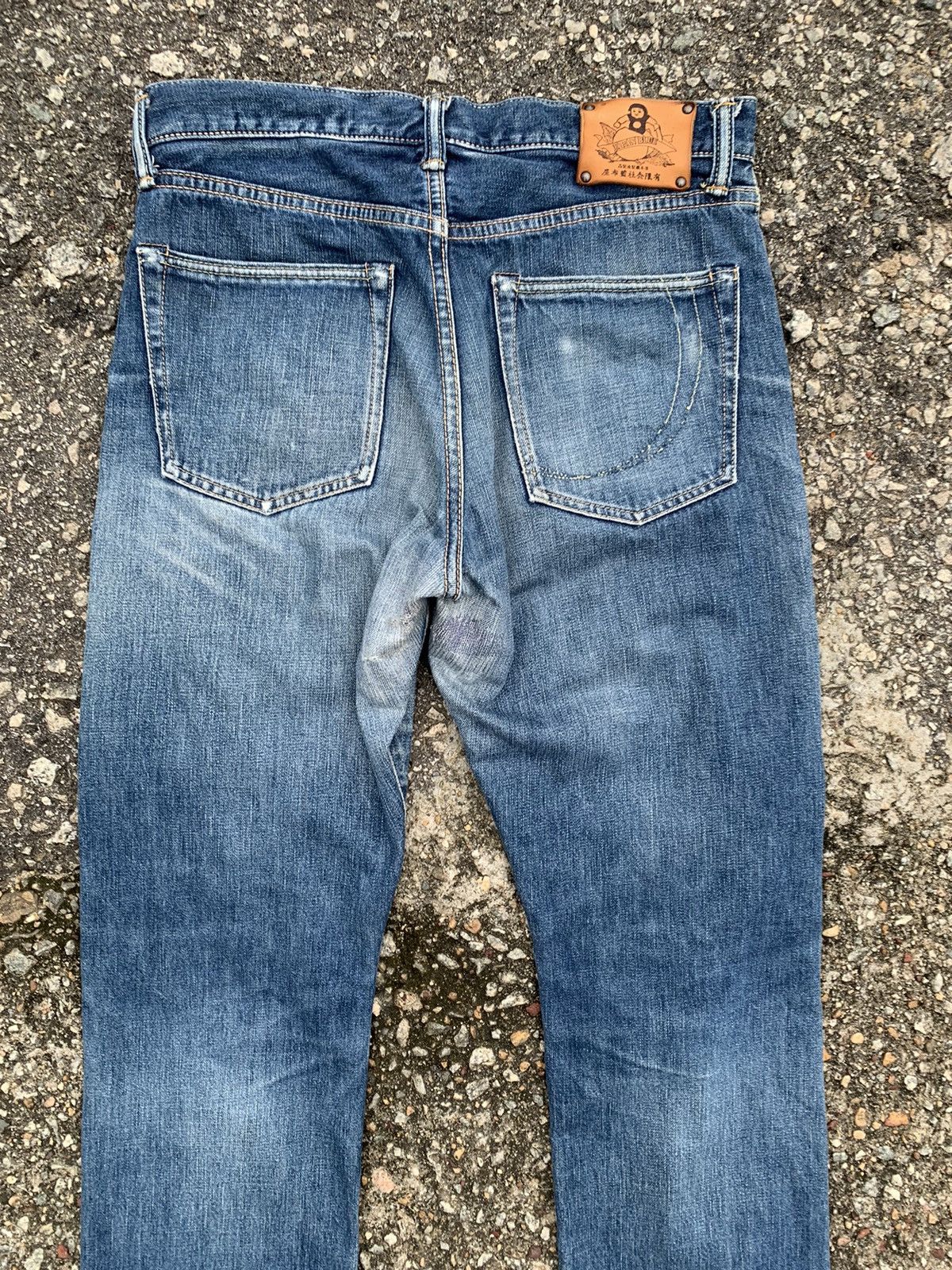 Japan Blue MOMOTARO ❌ JAPAN BLUE SELVEDGE DISTRESSED DENIM Size US 32 / EU 48 - 8 Thumbnail
