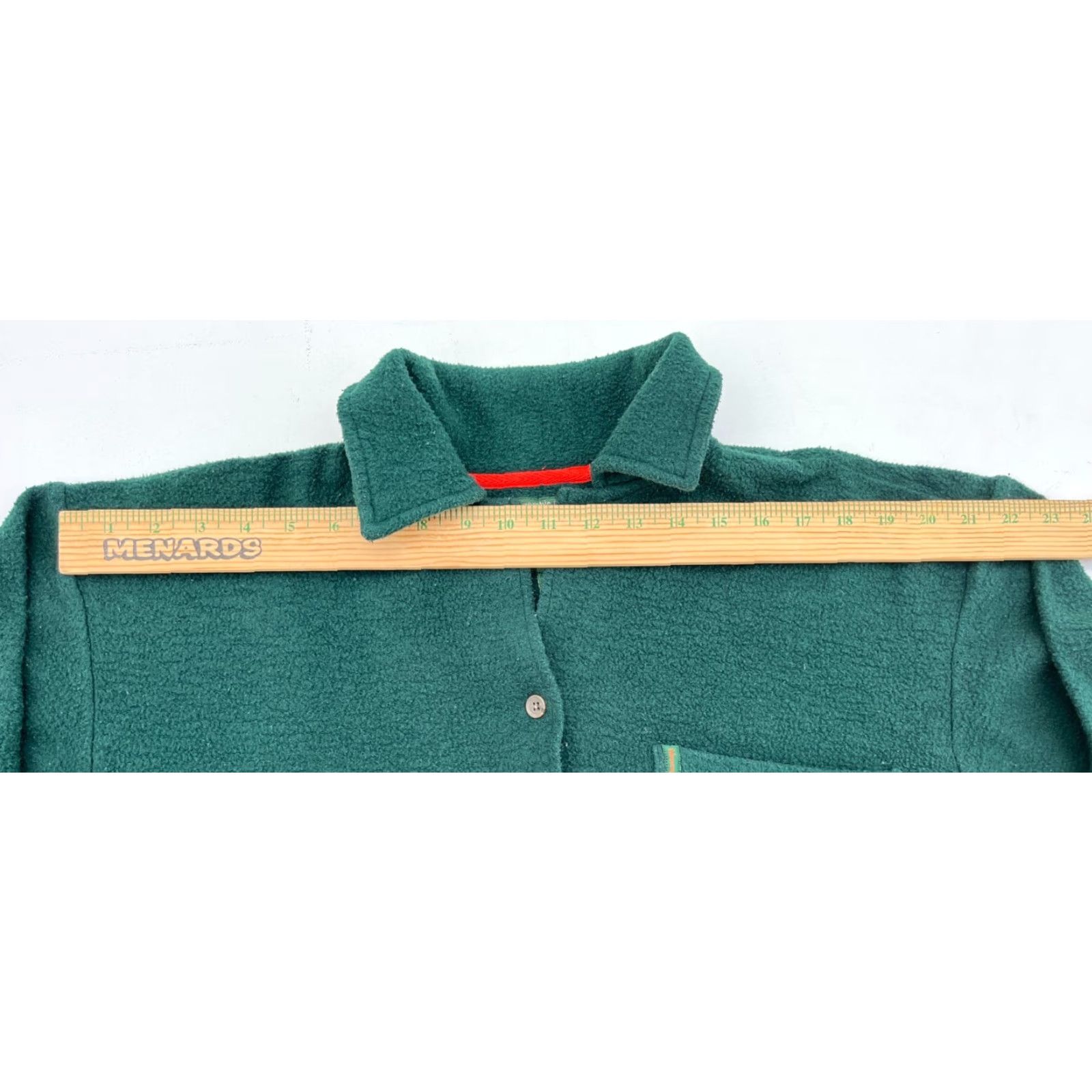 Abercrombie & Fitch VINTAGE Abercrombie & Fitch Adirondack Trail Guide Fleece Shirt Mens M Green 90s Button-Up Pocket Size US M / EU 48-50 / 2 - 7 Thumbnail