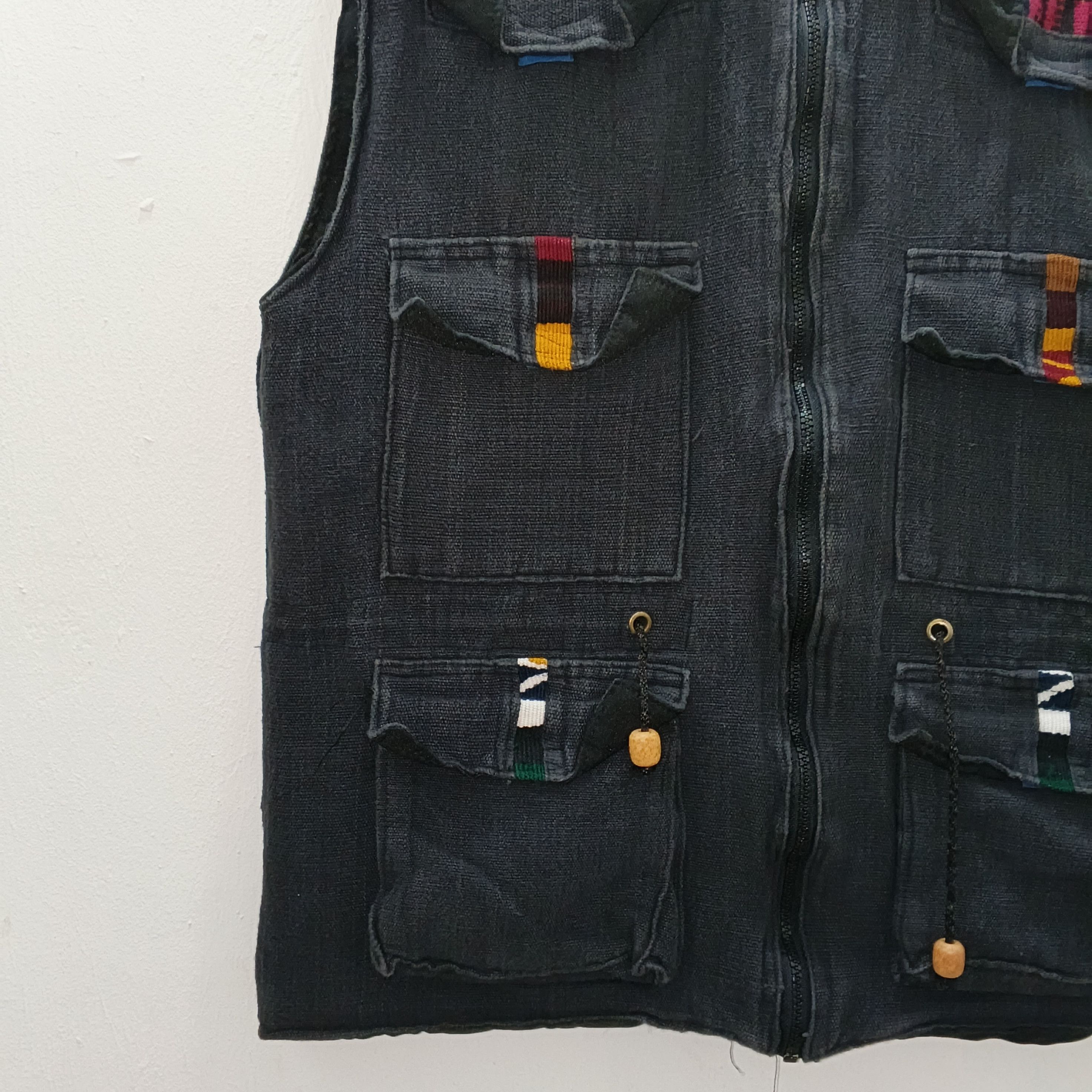 Vintage Vintage 80's Guatamelan Mexican Tactical Vest Jacket Size L Size US L / EU 52-54 / 3 - 3 Thumbnail