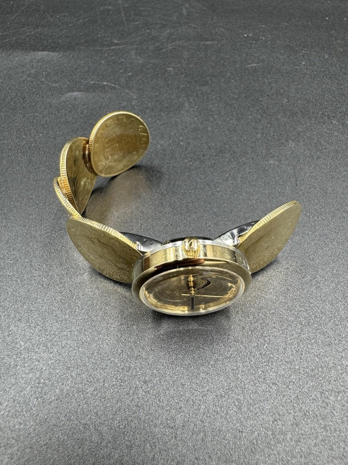 Other Vintage Vicence Italy 14K Gold Lira Coin Watch Milor for Par Size ONE SIZE - 4 Thumbnail