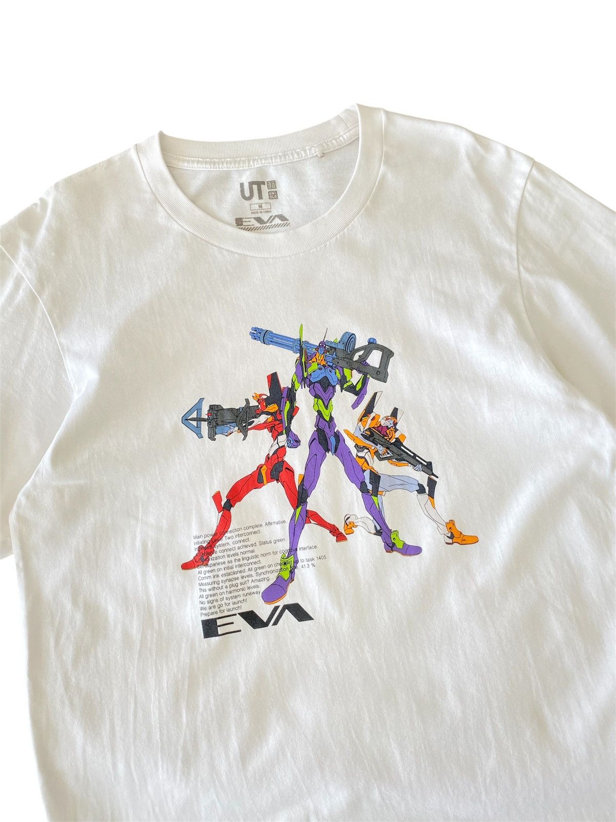 Anime Vintage Y2K Evangelion Neon Genesis Anime ERD GRUNGE TEE Size US M / EU 48-50 / 2 - 1 Thumbnail
