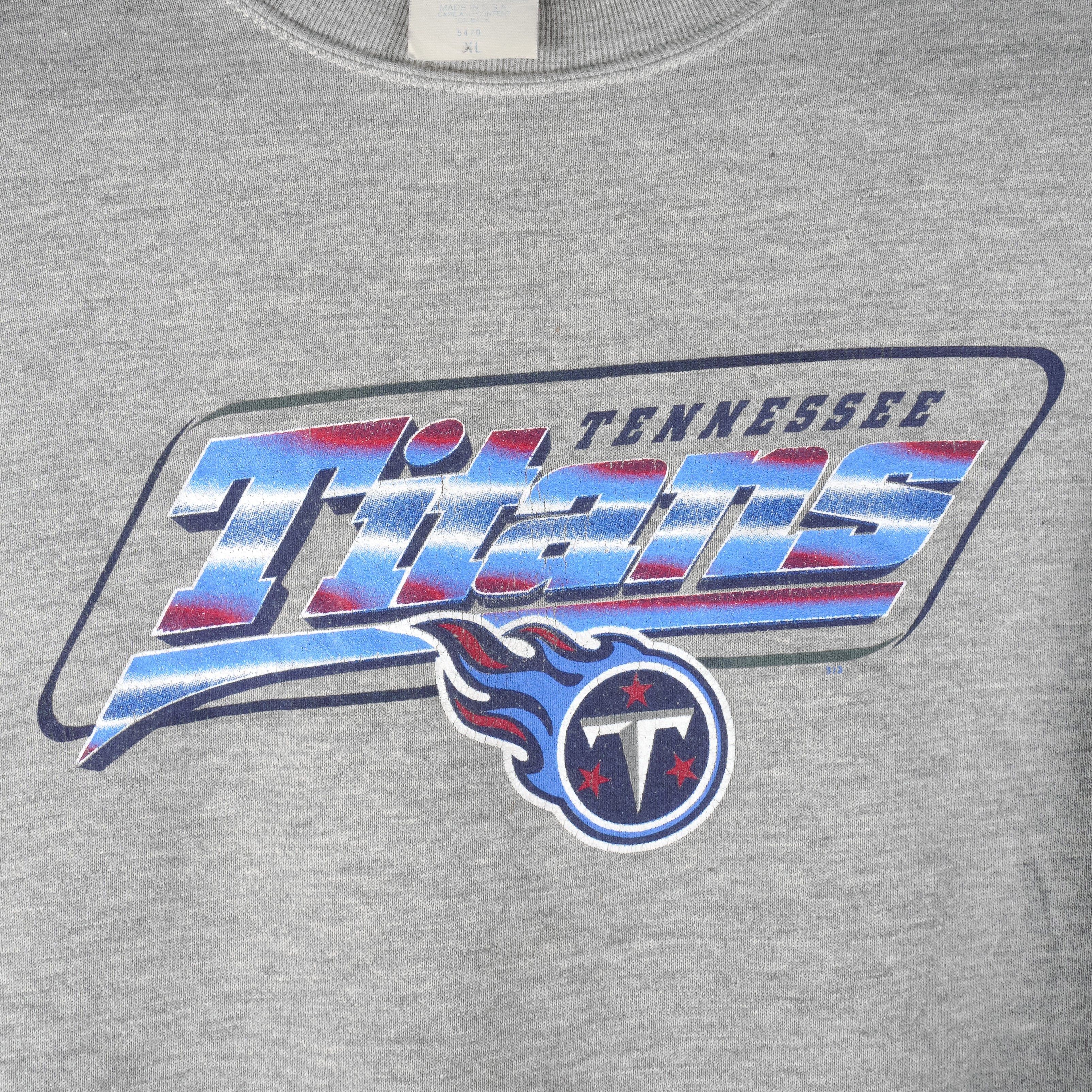 Majestic NFL - Tennessee Titans Crew Neck Sweatshirt 1990s Size US XL / EU 56 / 4 - 3 Thumbnail