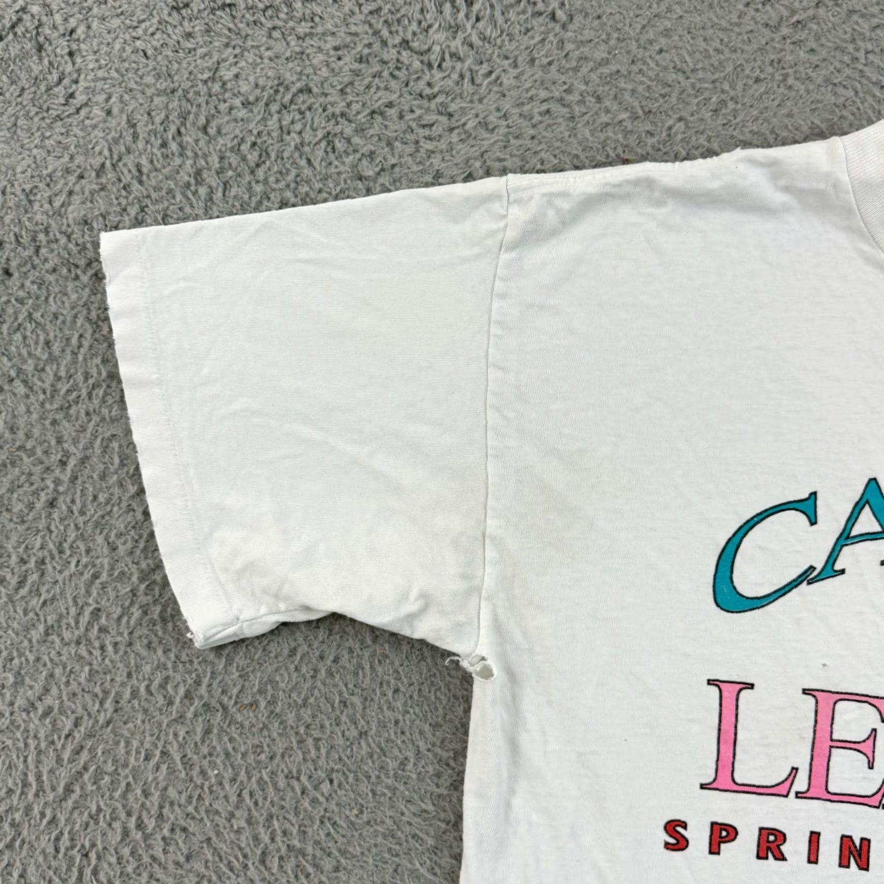Vintage VINTAGE Miller Cactus League Shirt Men Large MLB 90s Short Sleeve Crew Neck White Cotton Logo 90s Sports Mens Size US L / EU 52-54 / 3 - 6 Thumbnail