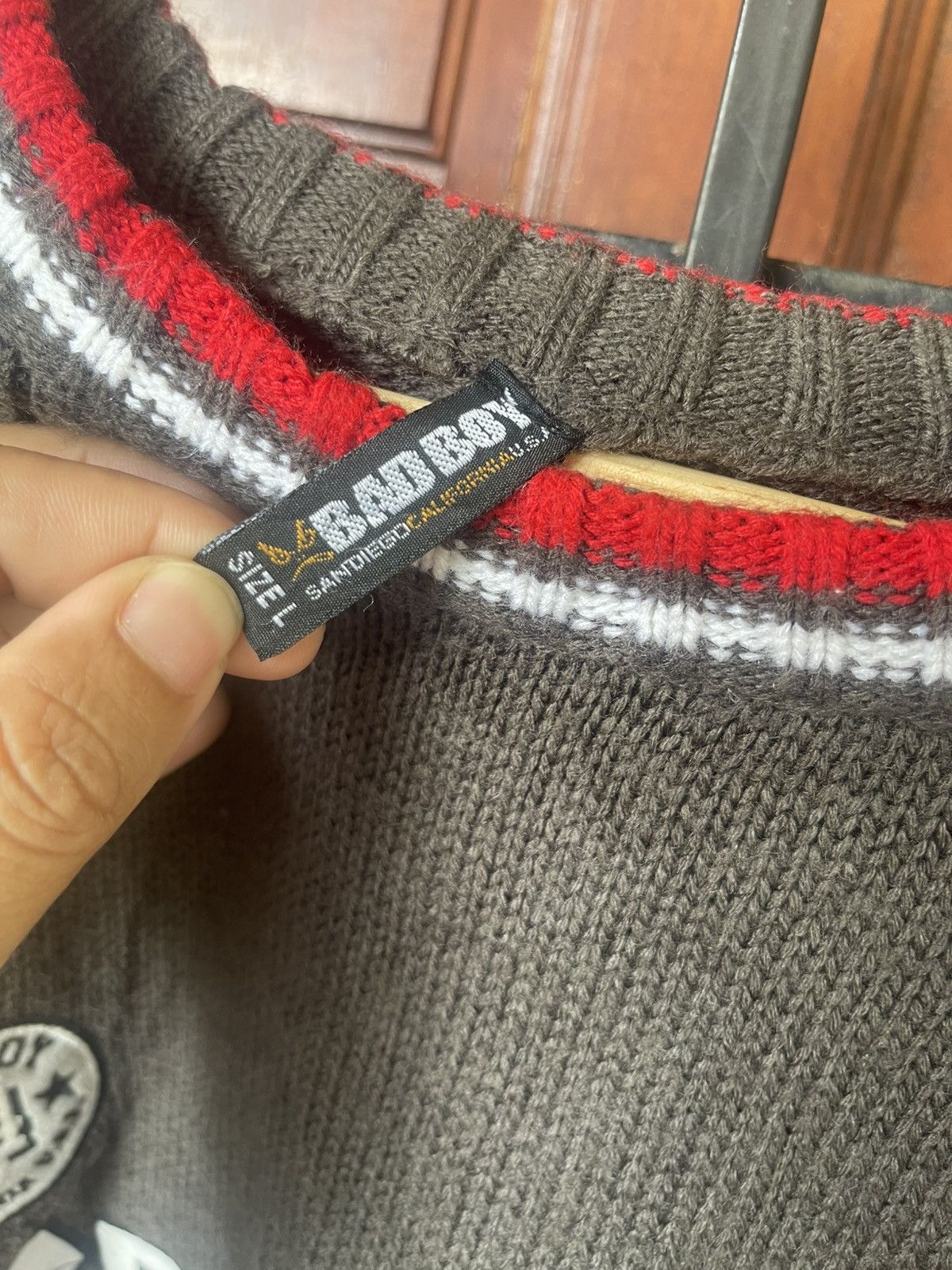 Vintage Rare BAD BOYS KNIT SWEATER Size US L / EU 52-54 / 3 - 4 Thumbnail
