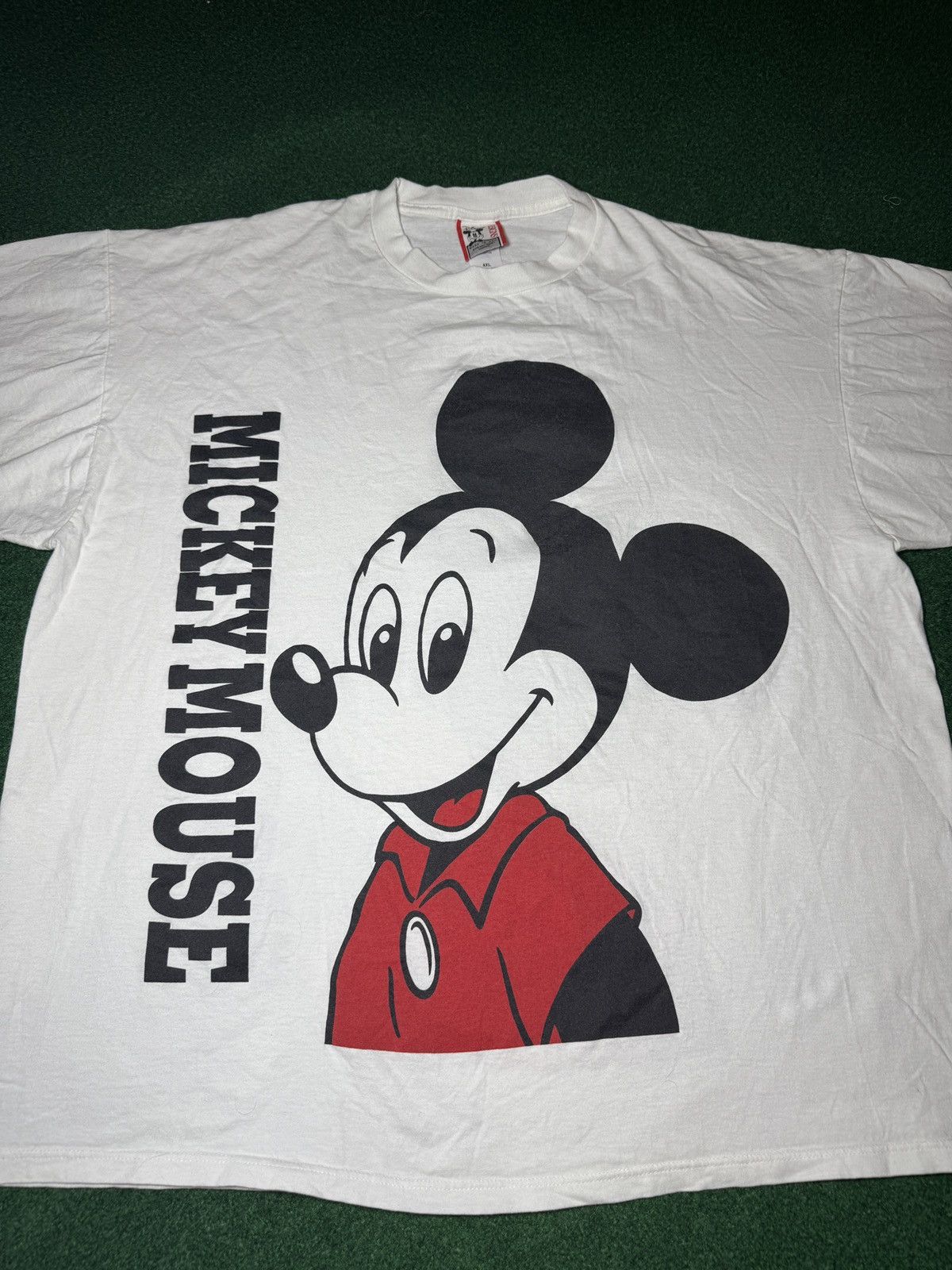 Disney × Vintage Vtg 90s Disney Retro Mickey Mouse Double Sided Boxy T Shirt Size US XXL / EU 58 / 5 - 2 Thumbnail