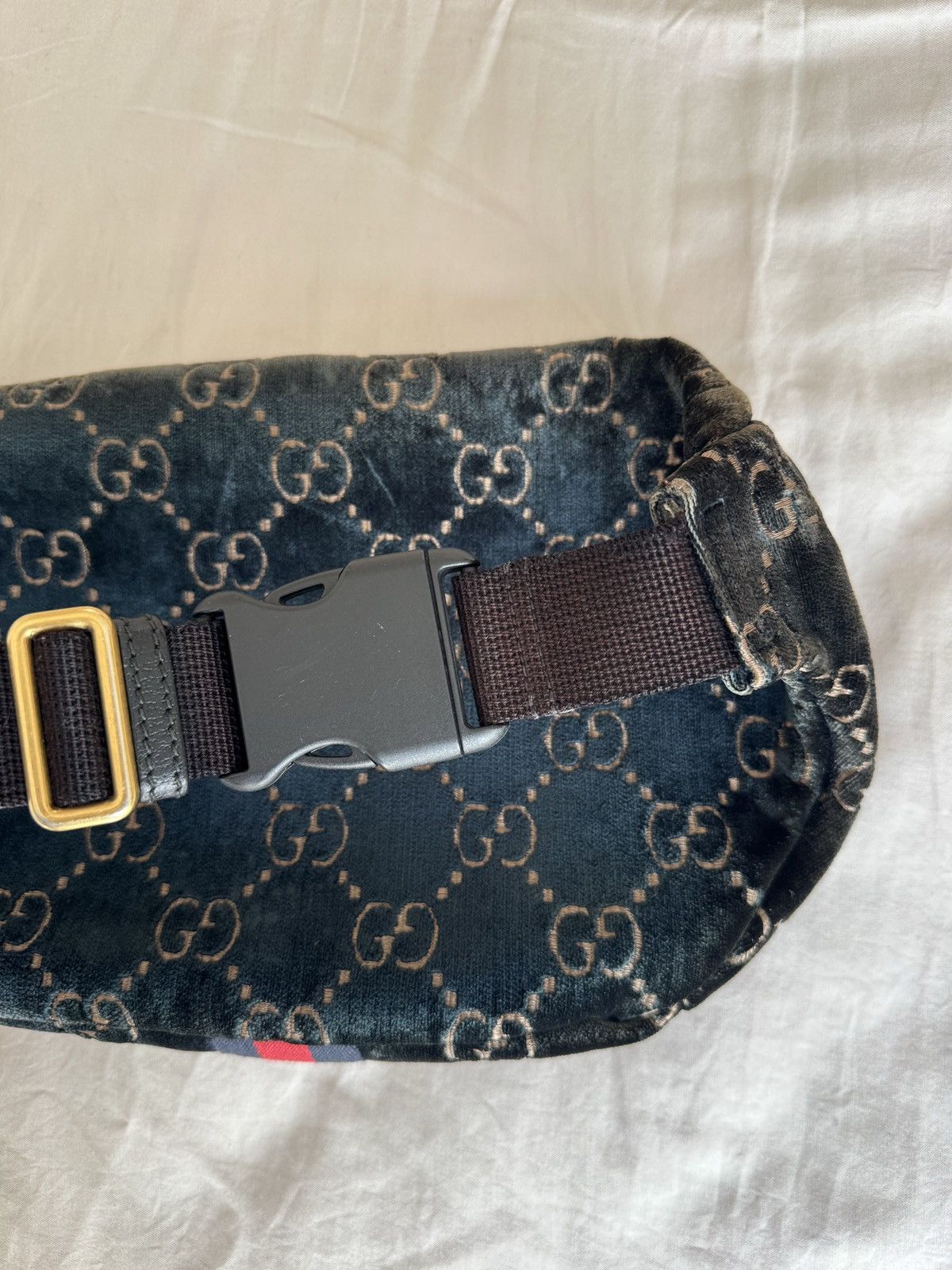 Gucci Gucci Belt Bag Velvet Brown Size ONE SIZE - 11 Thumbnail