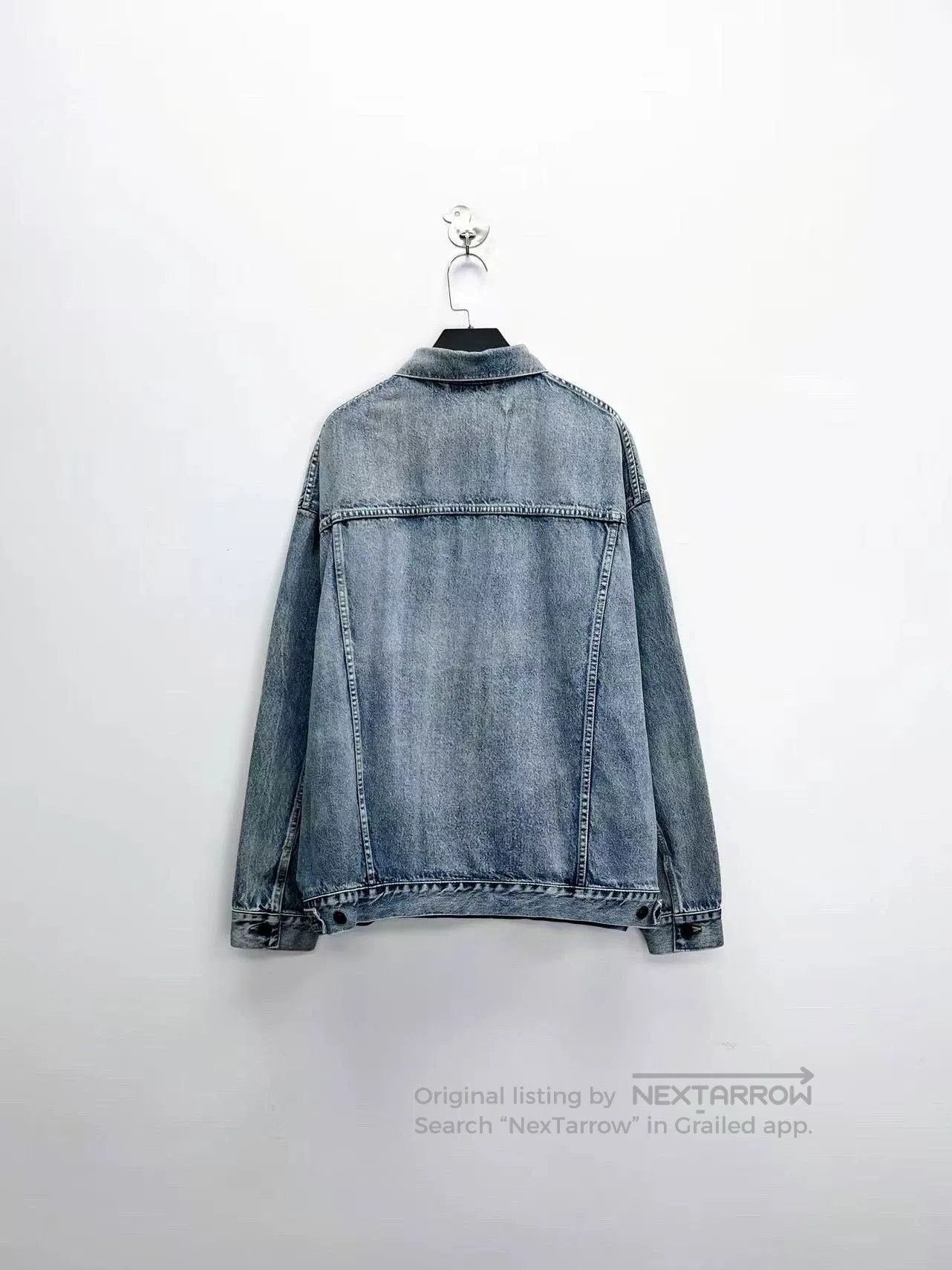 Balenciaga balenciaga light blue denim jacket with logo. Size US XS / EU 42 / 0 - 2 Thumbnail
