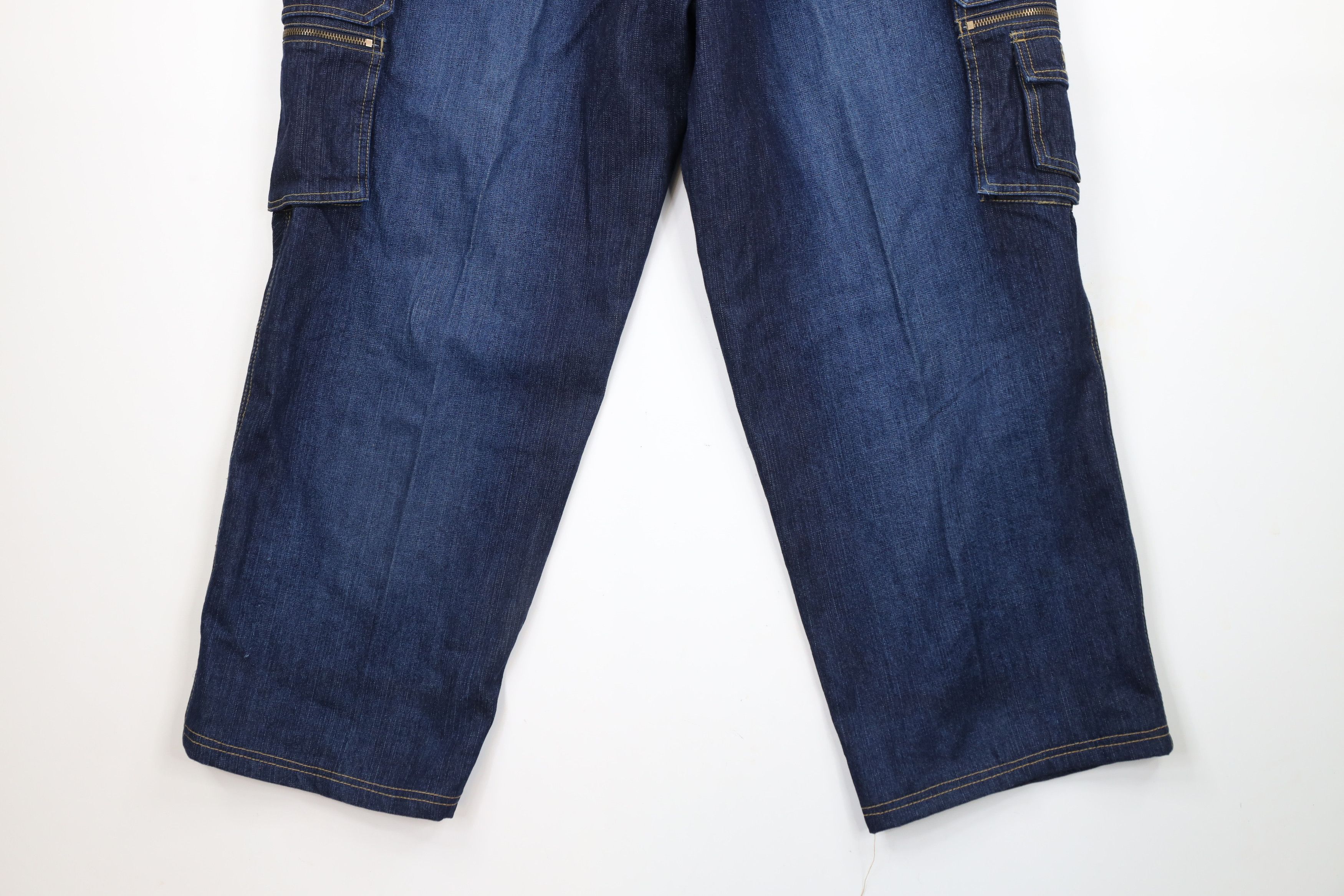 Vintage Vintage 90s Streetwear Baggy Fit Wide Leg Cargo Denim Jeans Size US 40 / EU 56 - 12 Thumbnail