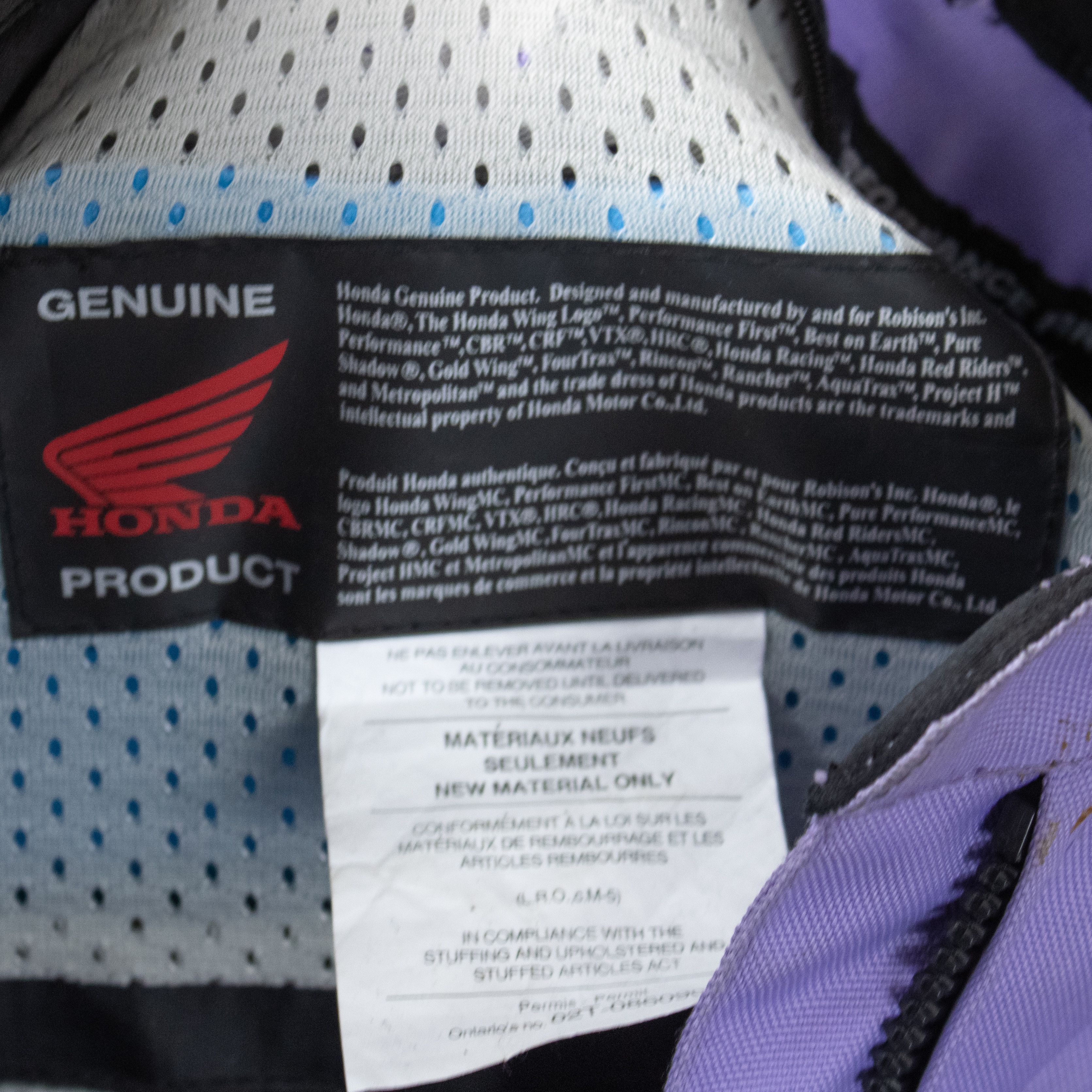 Honda Vintage Honda Racing Purple Moto Jacket Size US XS / EU 42 / 0 - 7 Thumbnail
