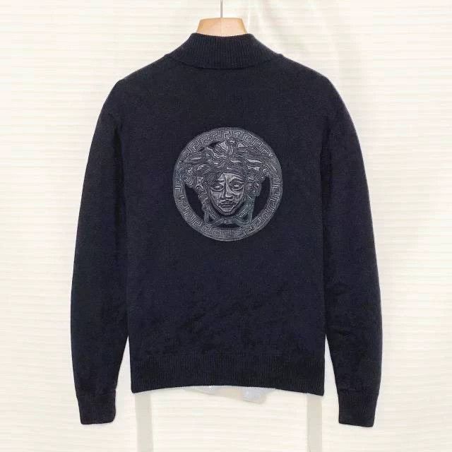 Versace Versace Medusa embroidered stand-up collar fleece zipper m Size US M / EU 48-50 / 2 - 2 Thumbnail