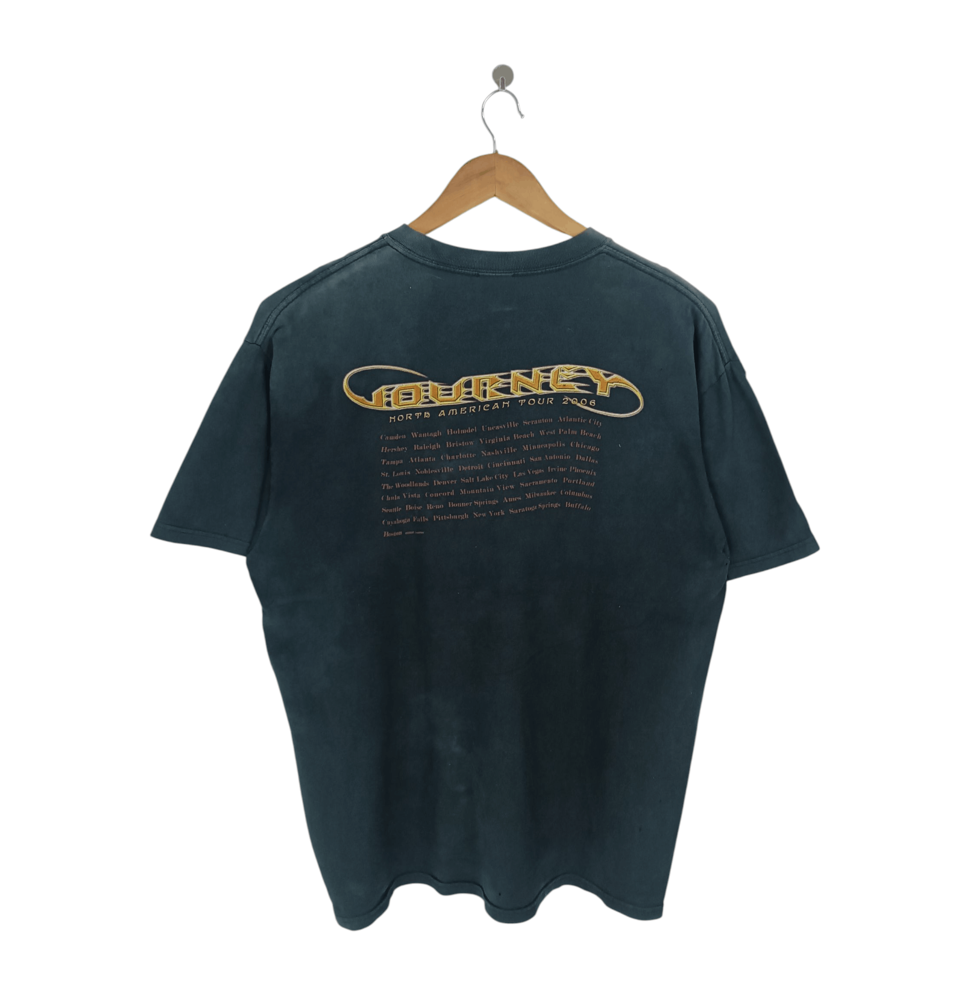 Band Tees THRASHED FADED VINTAGE 2006 JOURNEY TOUR bon jovi acdc Size US XL / EU 56 / 4 - 2 Thumbnail