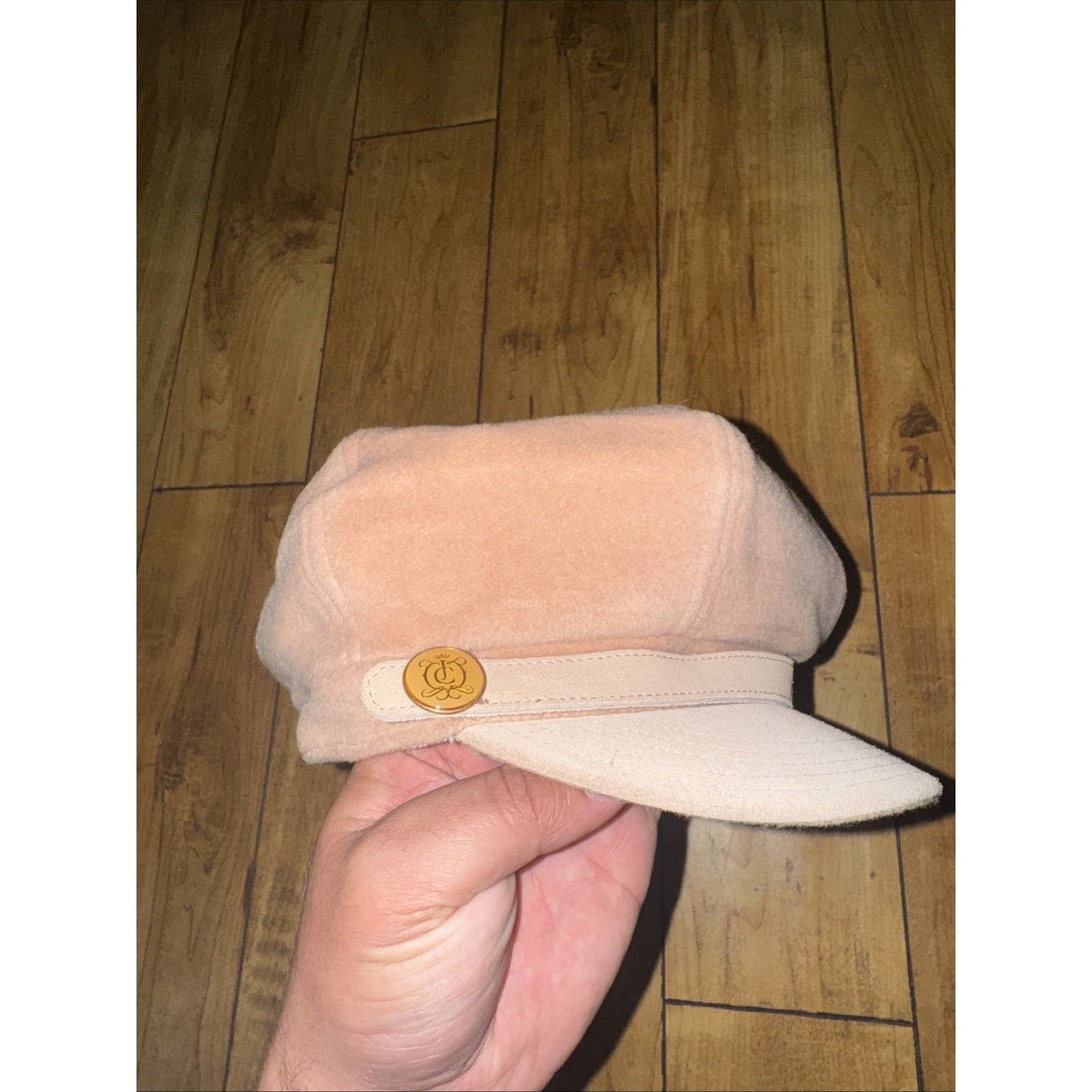 Juicy Couture × Vintage Vintage Y2K Juicy Couture Velour Biker Hat Pink Size ONE SIZE - 3 Thumbnail