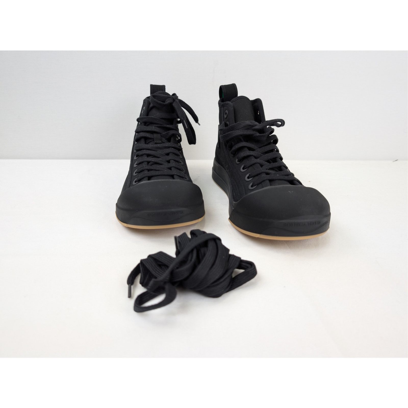 Bottega Veneta o1rshd1 Canvas Vulcan Sneaker in Black Size US 9 / EU 42 - 5 Thumbnail
