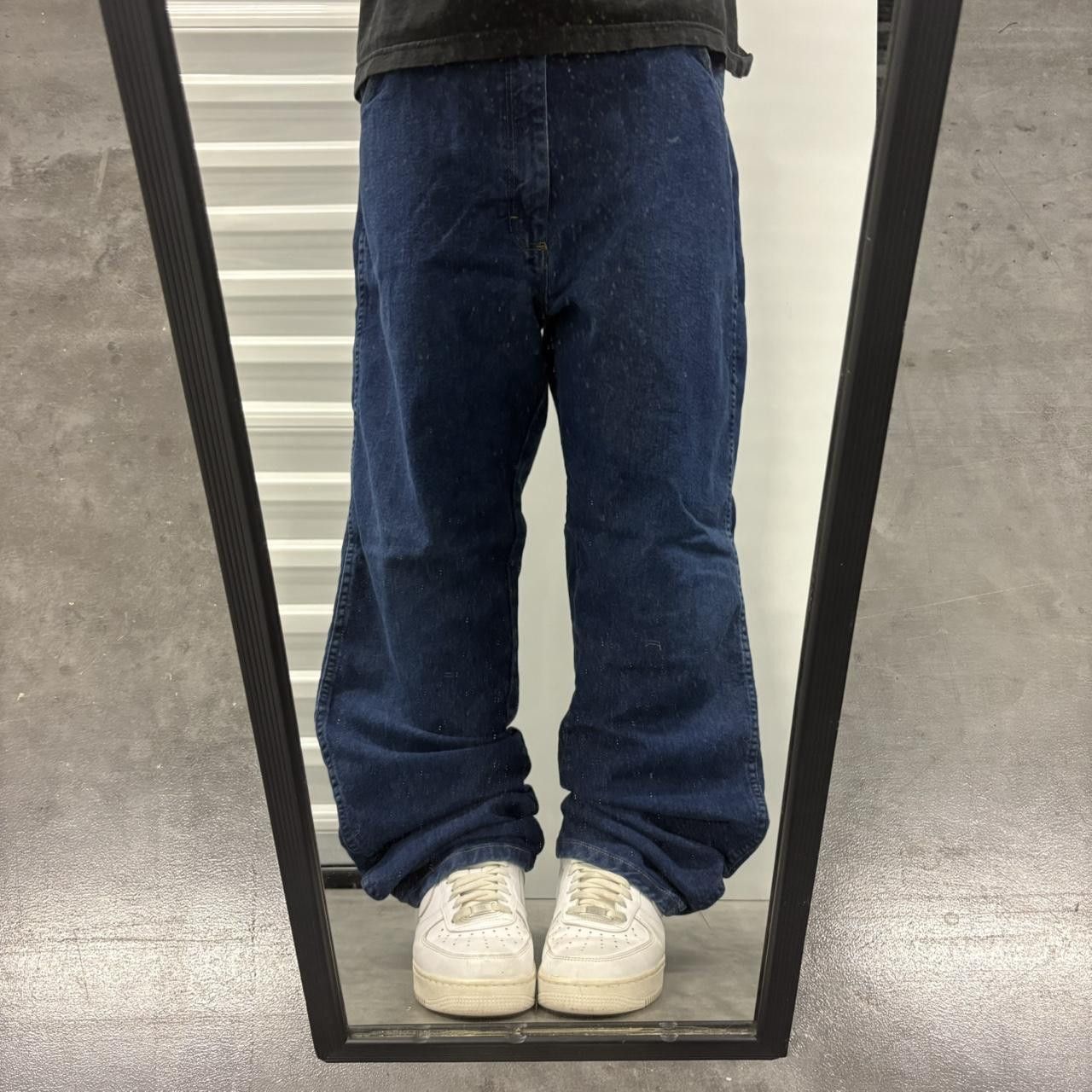 Vintage Crazy Vintage Y2K/2000s Baggy Workwear Style Dark Wash Denim Jeans! Size US 40 / EU 56 - 1 Thumbnail