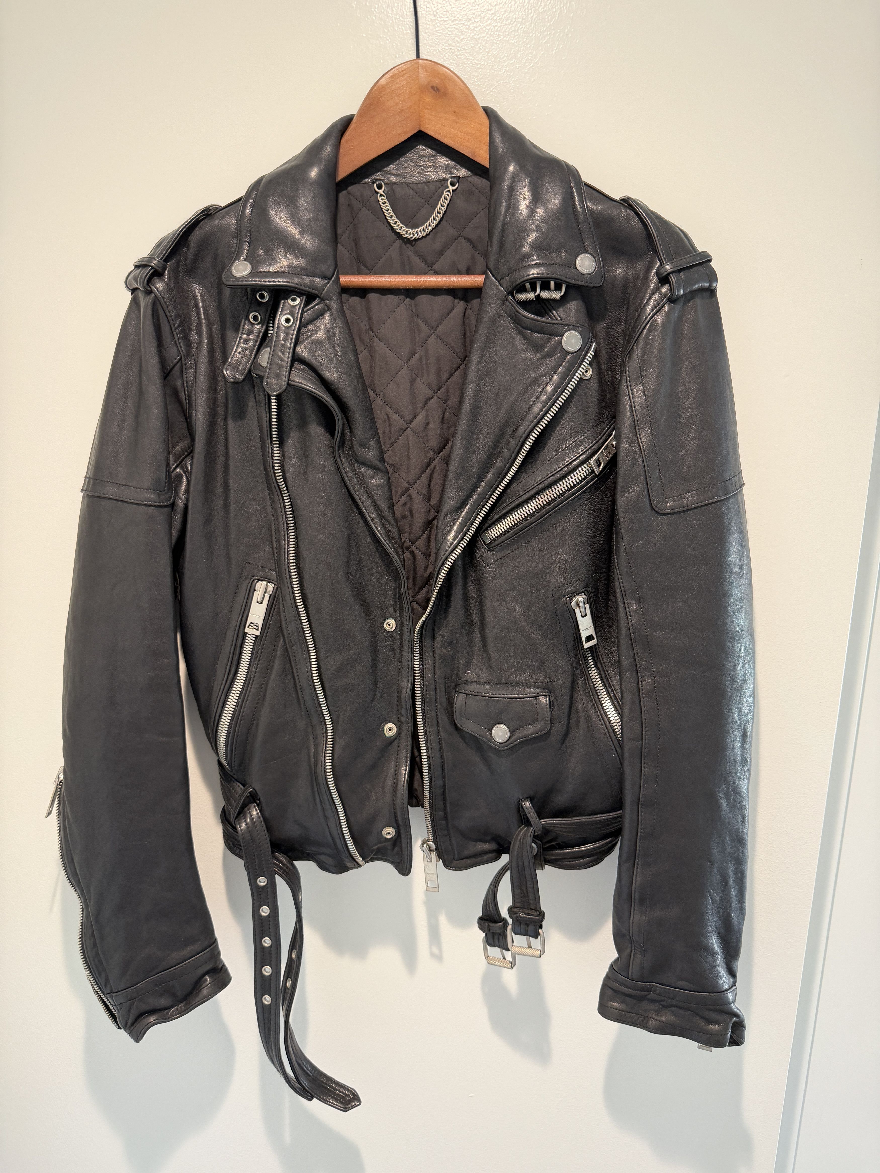 Burberry Prorsum Rare Burberry Prorsum ss11 leather biker jacket