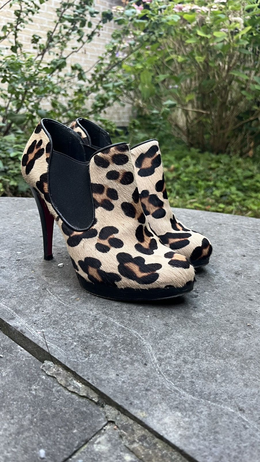 Panter print heels